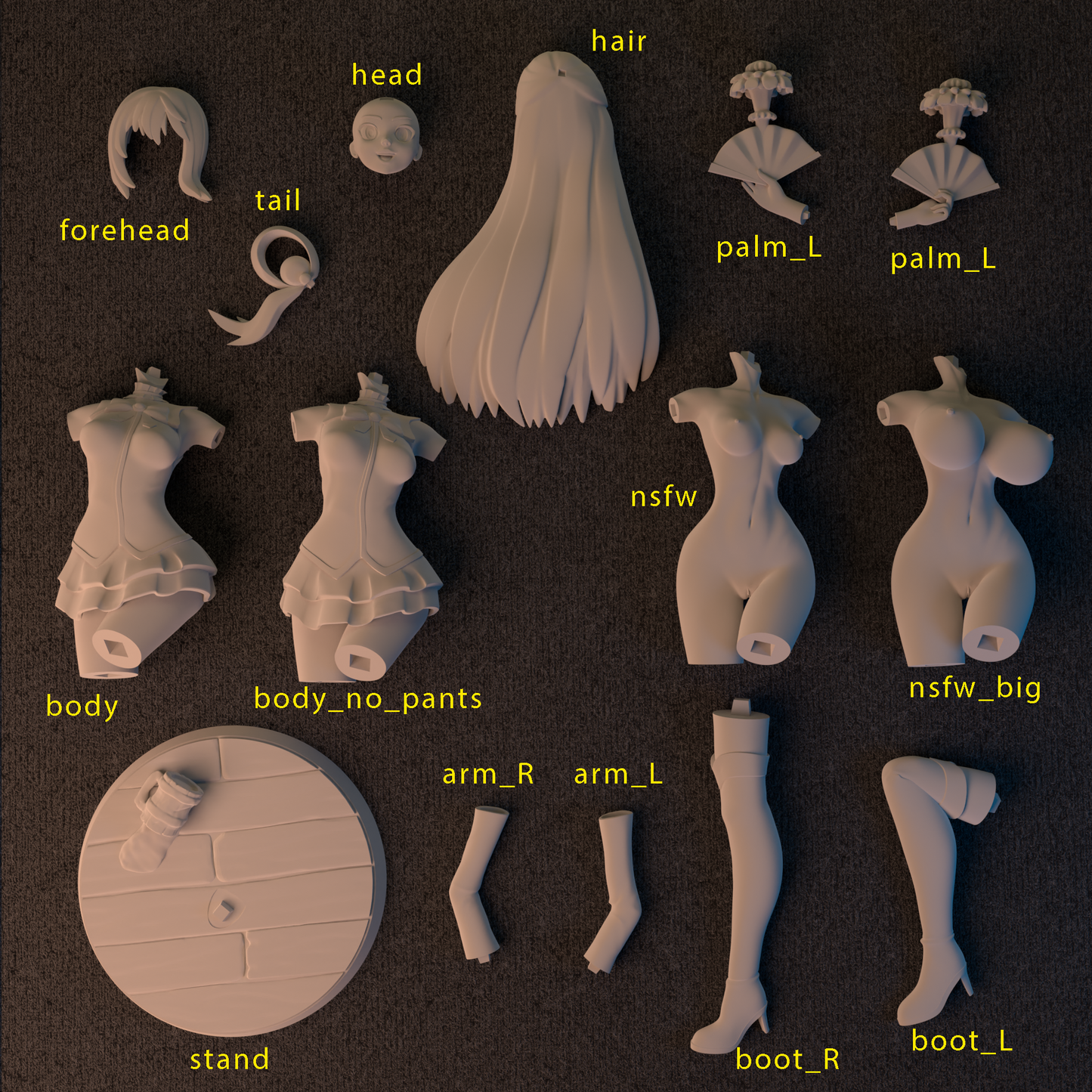 0276 Aqua_from_Konosuba - STL 3D Print Files