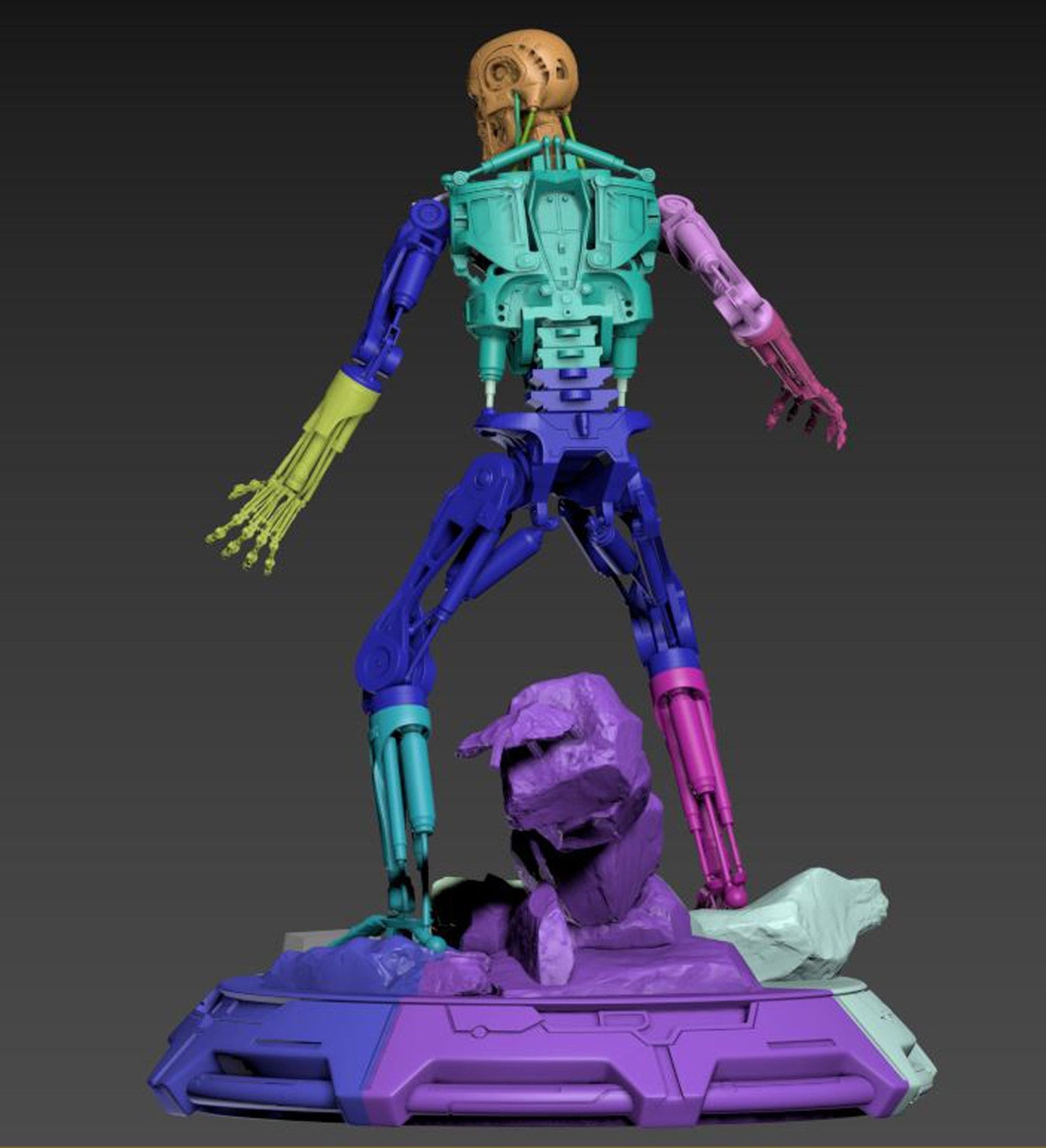 0508 Terminator - T-800 Endoskeleton - STL 3D Print Files
