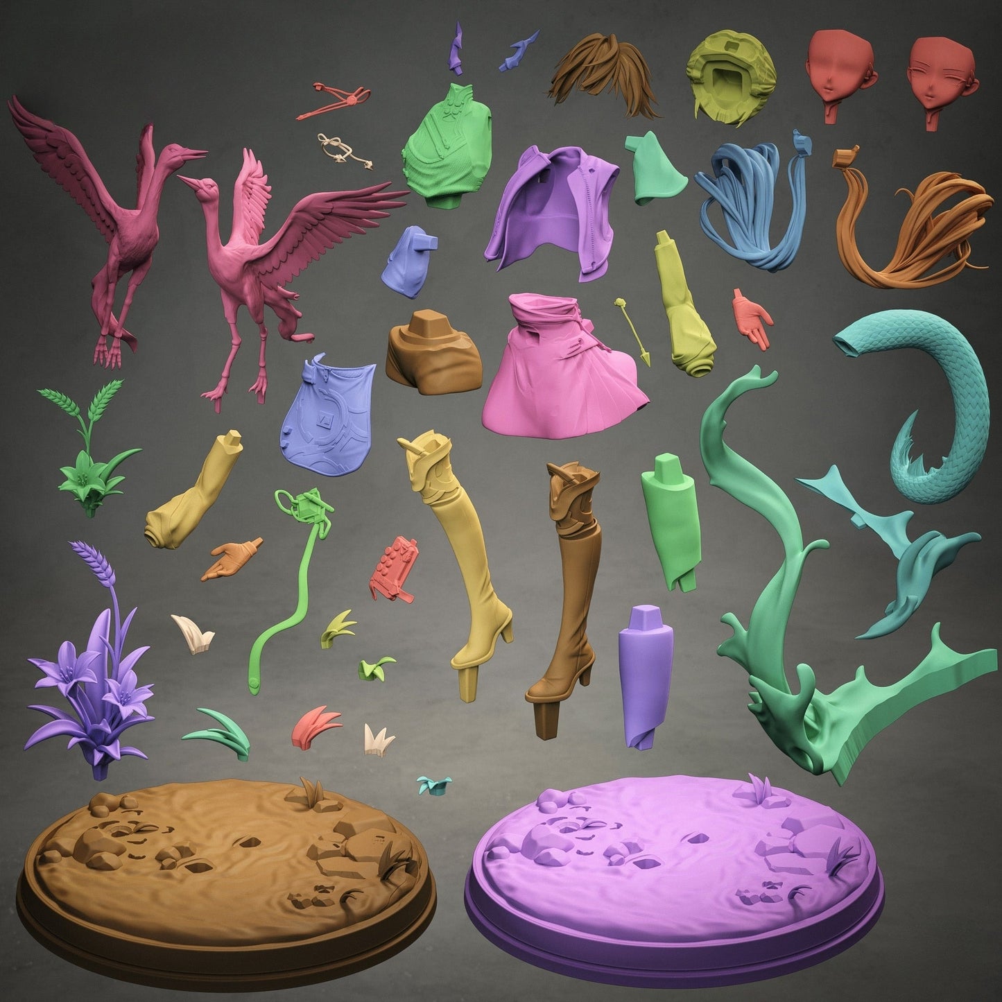 1686 Chen Qianyu_Arknights Endfield - STL 3D Print Files