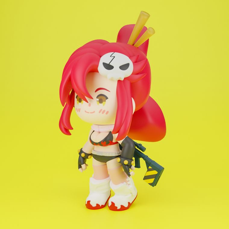 0136 Yoko - STL 3D Print Files