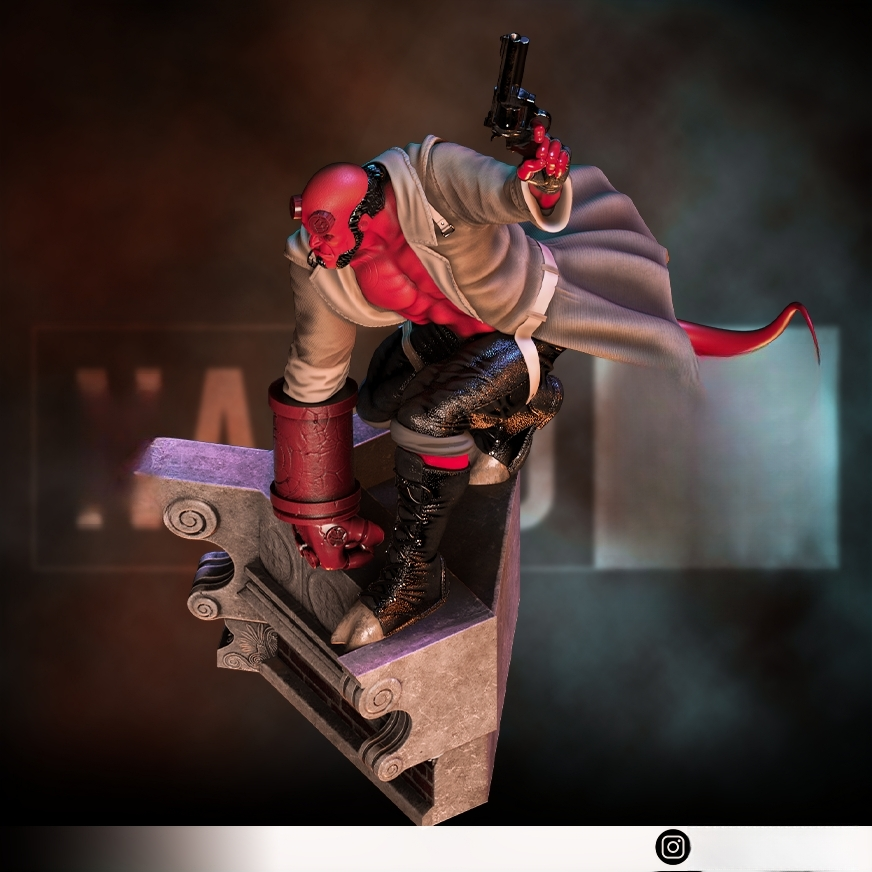 0480 Hellboy (1333) - STL 3D Print Files