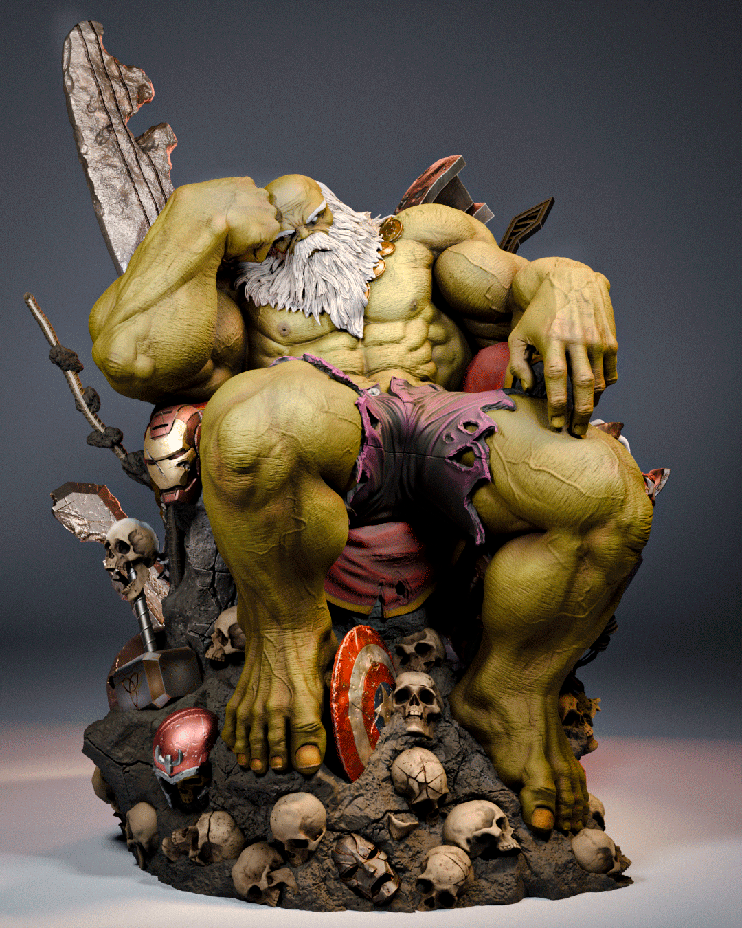 1795 Maestro Hulk_Marvel Comics - STL 3D Print Files