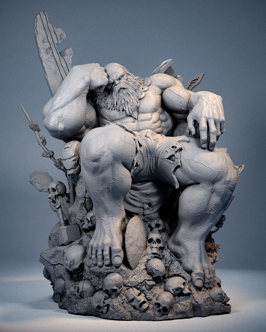 1795 Maestro Hulk_Marvel Comics - STL 3D Print Files