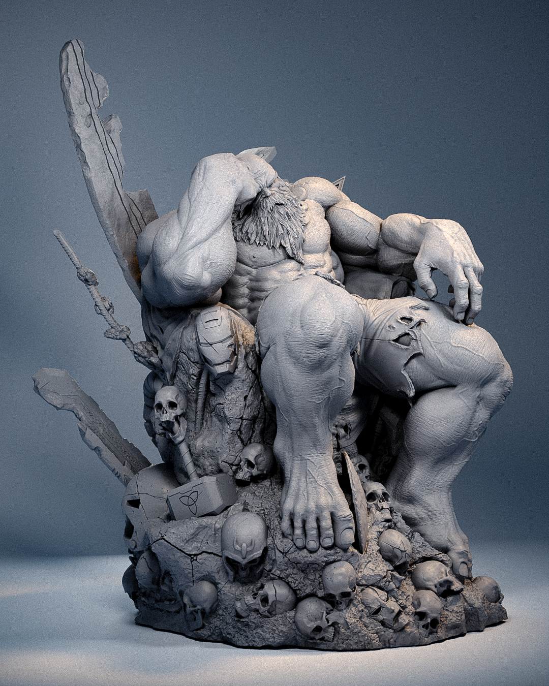 1795 Maestro Hulk_Marvel Comics - STL 3D Print Files