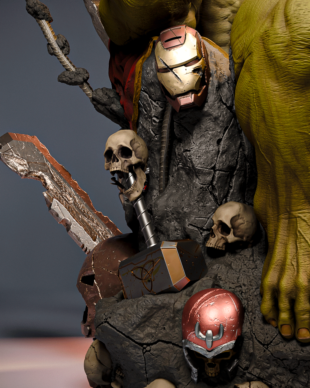 1795 Maestro Hulk_Marvel Comics - STL 3D Print Files