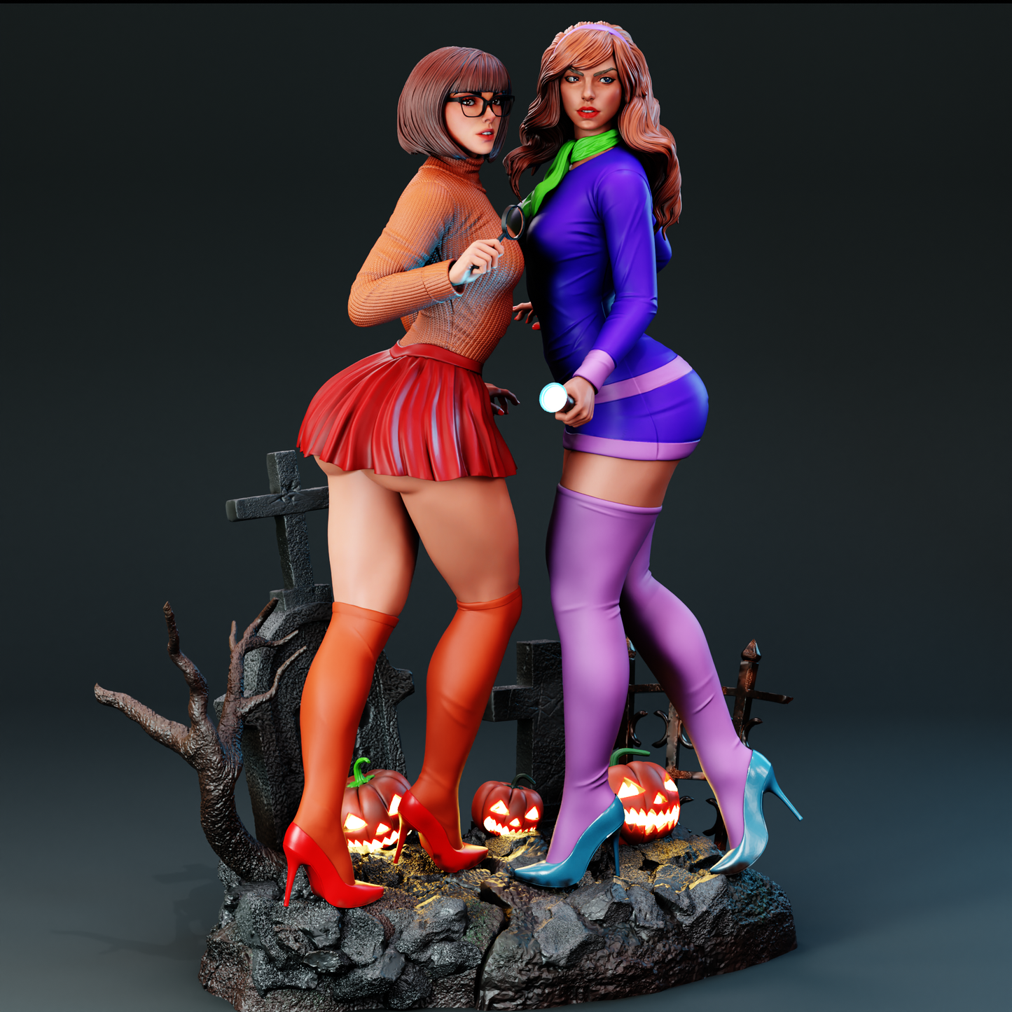 0213 Daphne_and_Velma - STL 3D Print Files