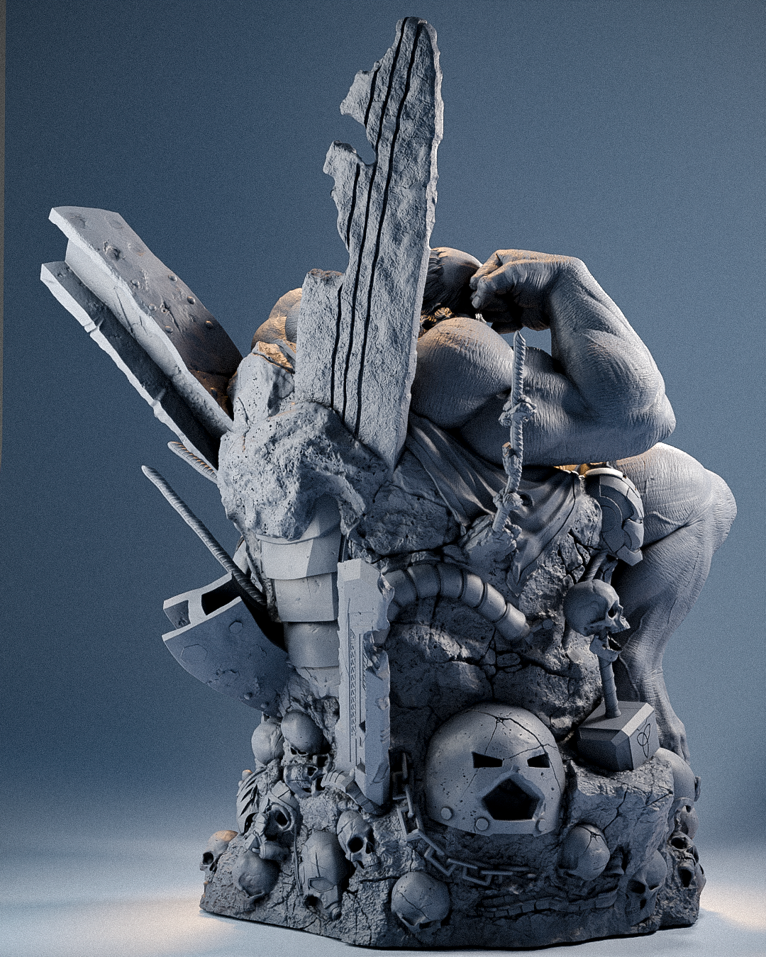 1795 Maestro Hulk_Marvel Comics - STL 3D Print Files