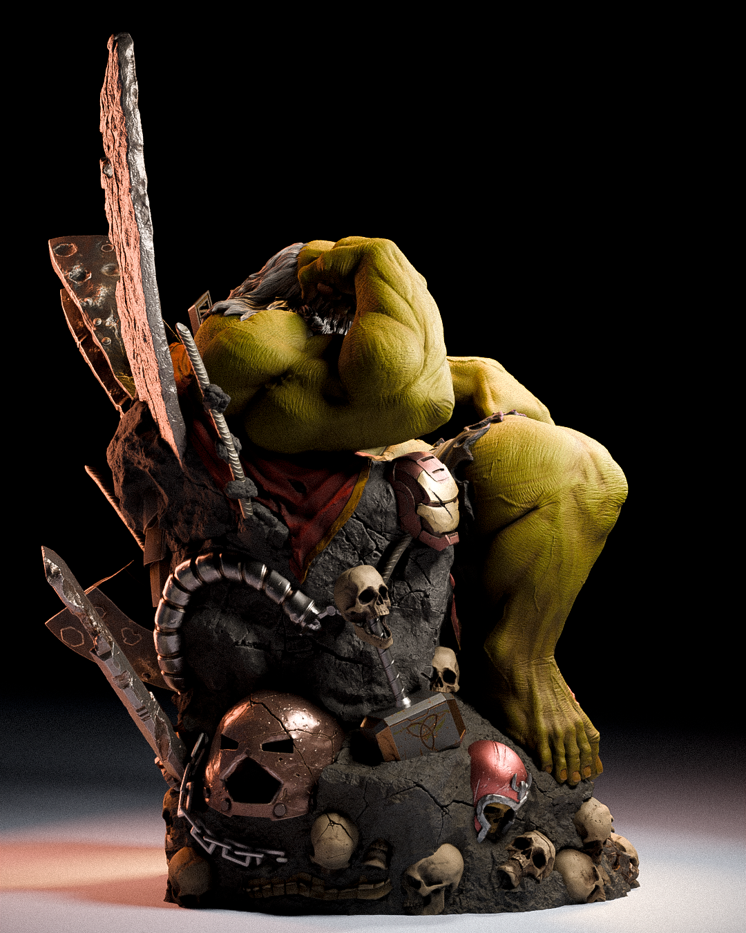 1795 Maestro Hulk_Marvel Comics - STL 3D Print Files
