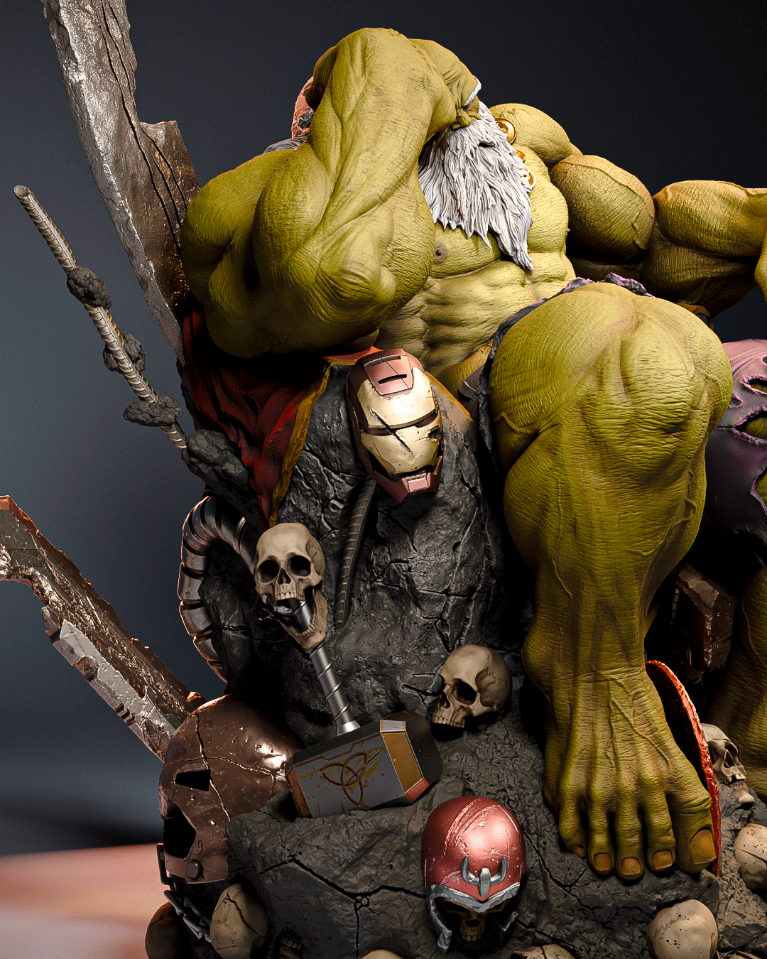 1795 Maestro Hulk_Marvel Comics - STL 3D Print Files