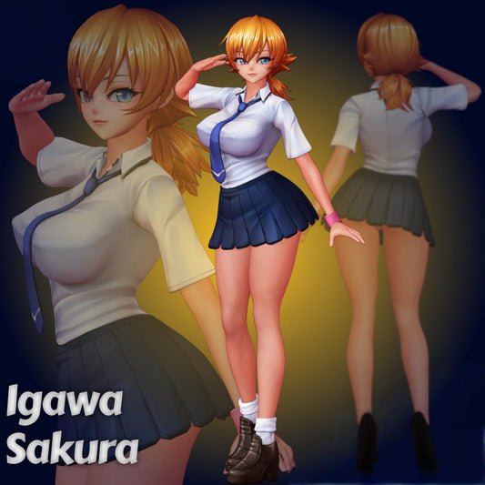 1824 Sakura Igawa_Action Taimanin - STL 3D Print Files