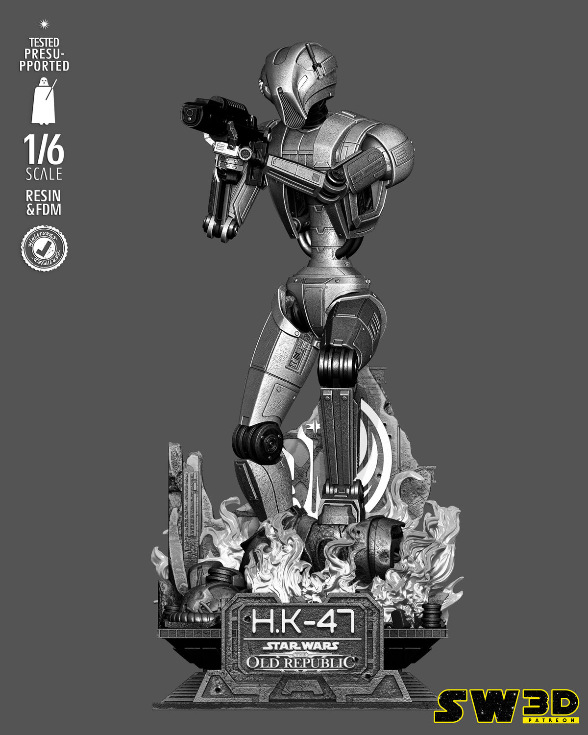 2110 HK-47_Star Wars Knights of the Old Republic - STL 3D Print Files