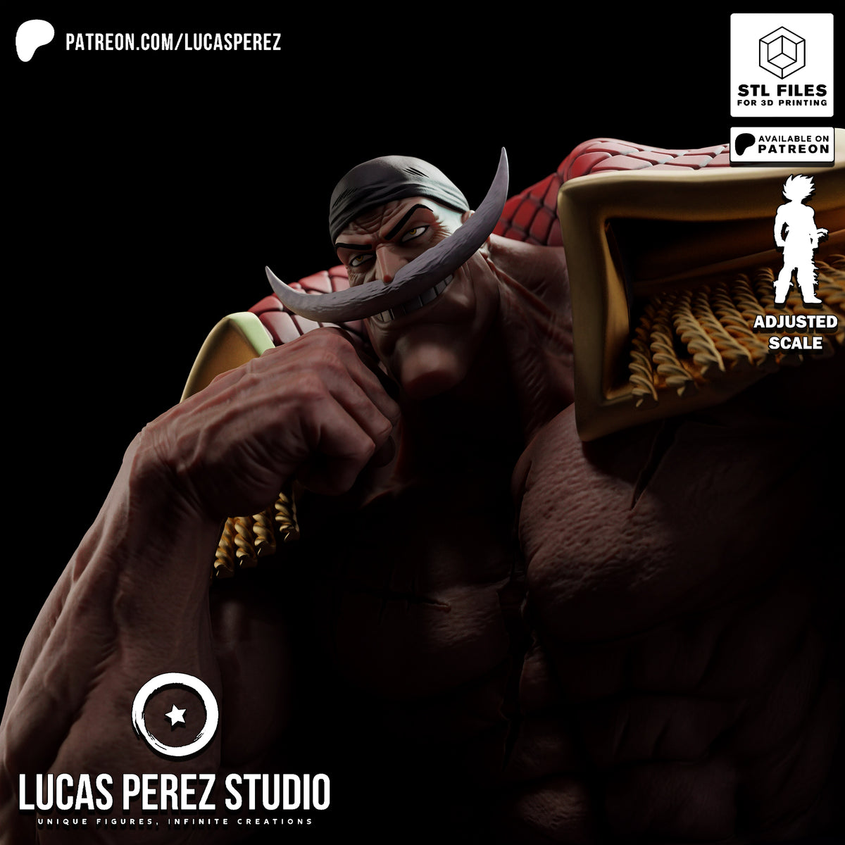 2171 Edward Newgate_One Piece - STL 3D Print Files