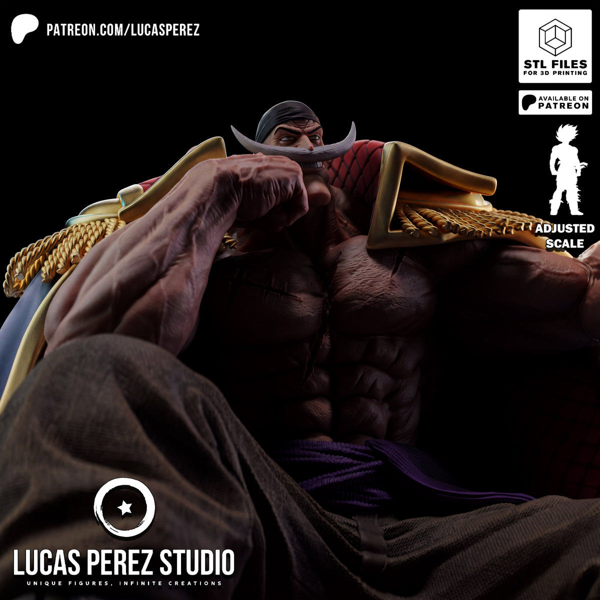 2171 Edward Newgate_One Piece - STL 3D Print Files