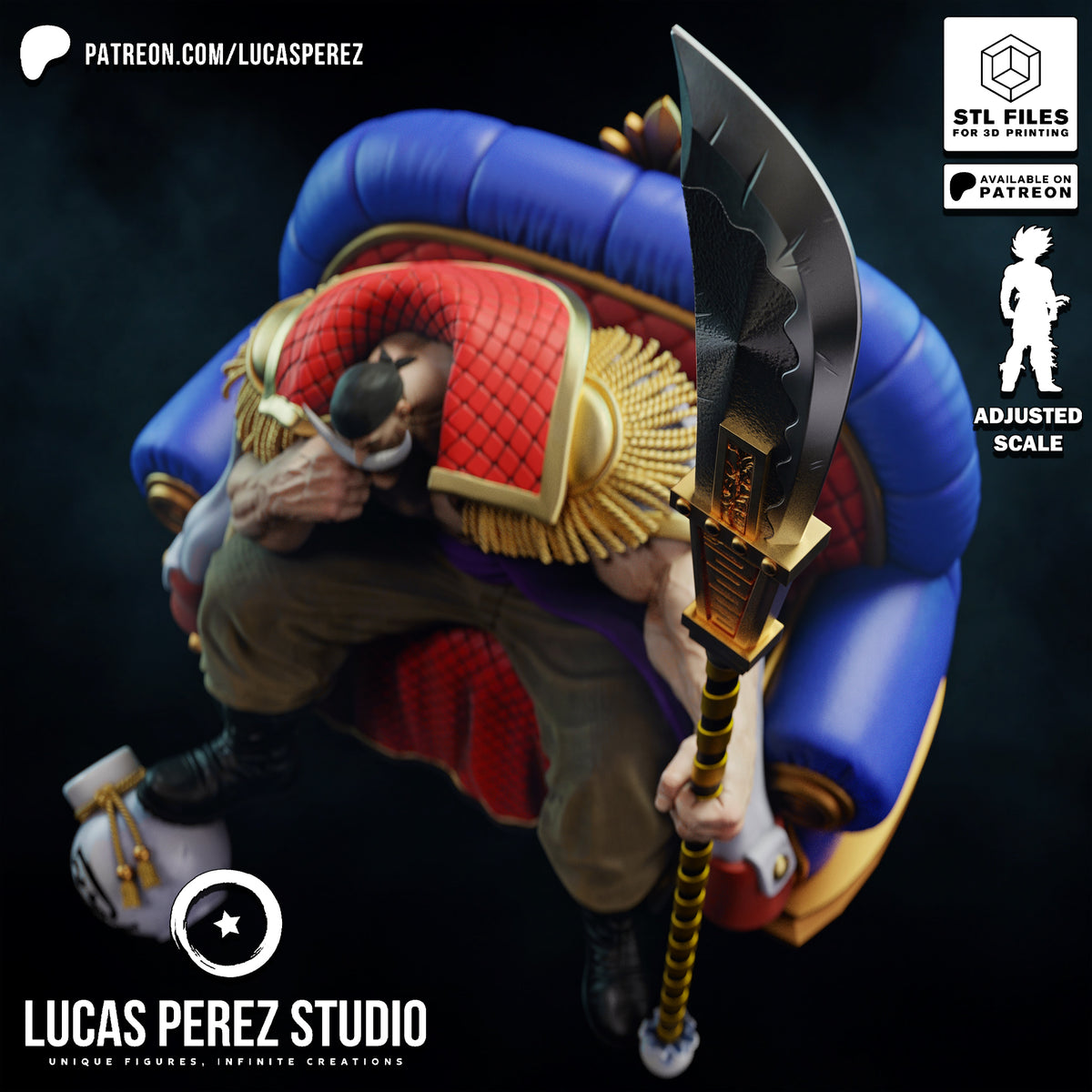 2171 Edward Newgate_One Piece - STL 3D Print Files