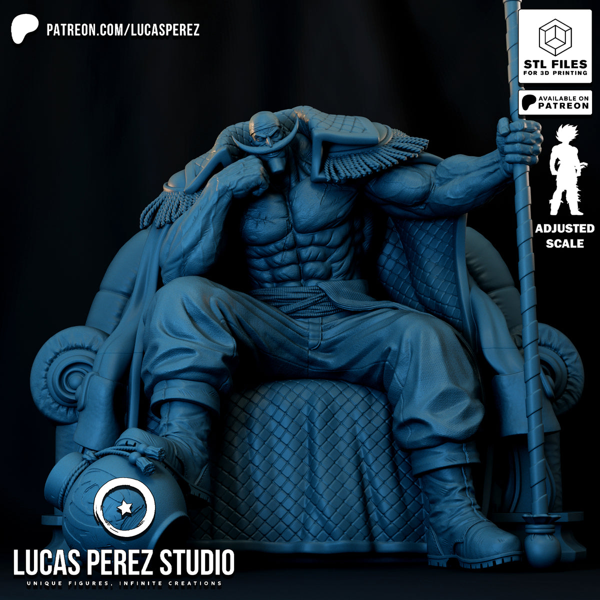 2171 Edward Newgate_One Piece - STL 3D Print Files