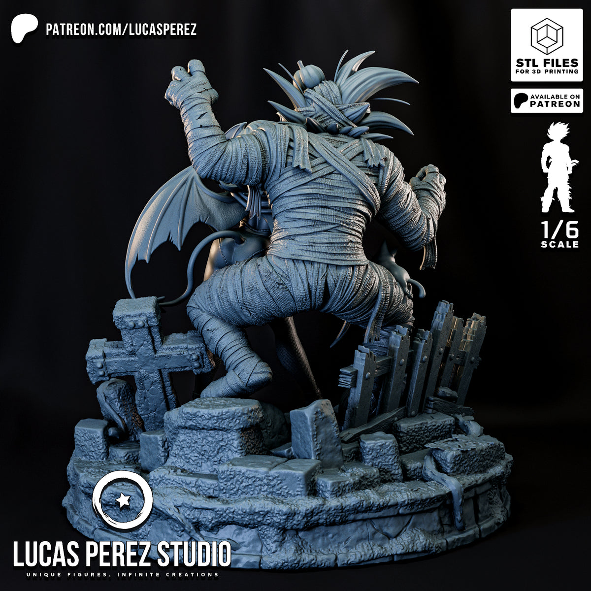 2180 Bulma & Goku Halloween - STL 3D Print Files