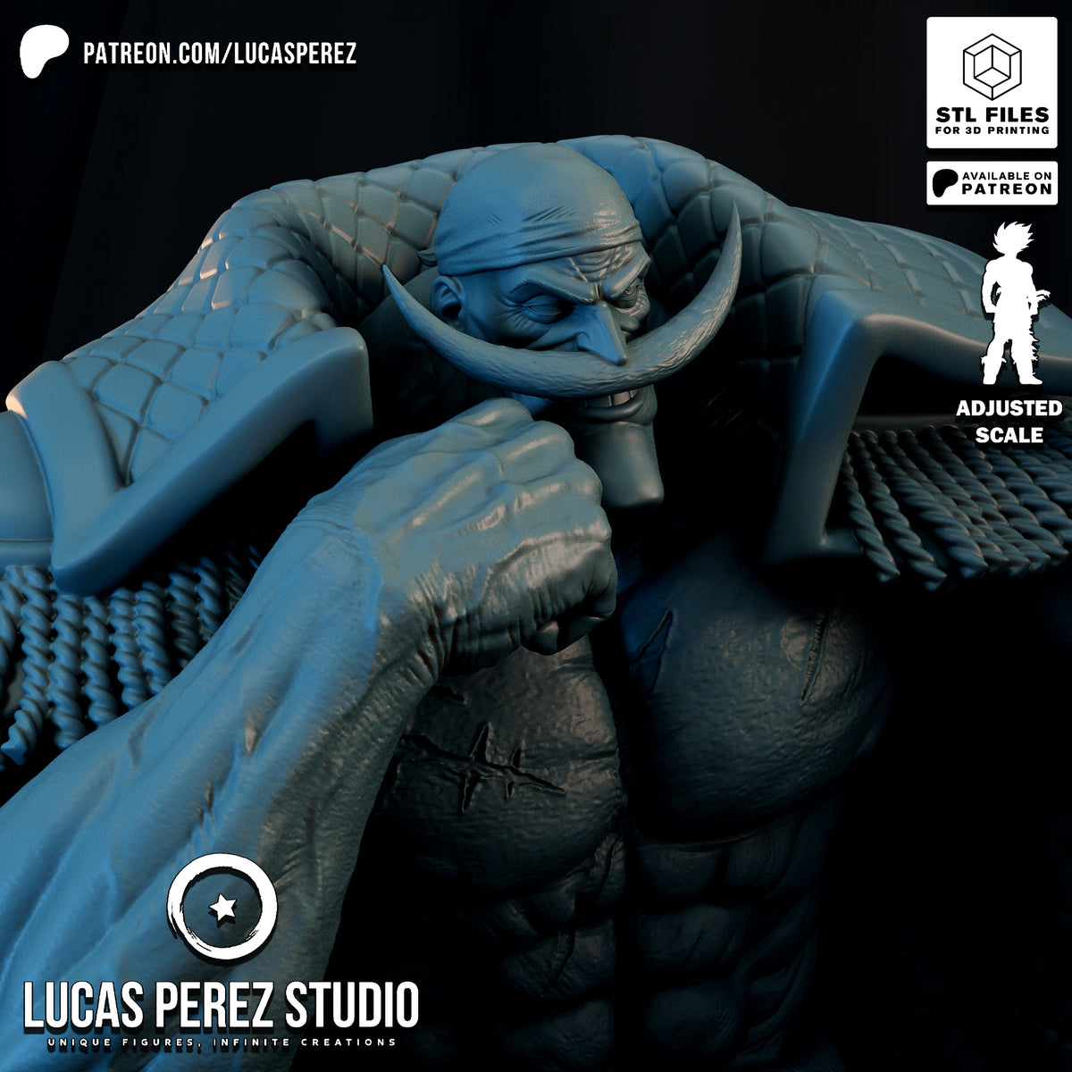 2171 Edward Newgate_One Piece - STL 3D Print Files