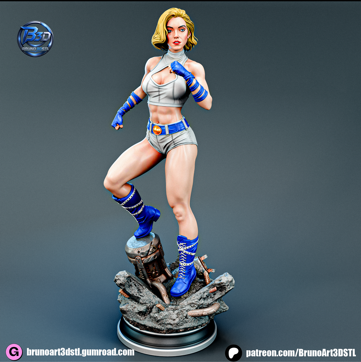 2041 Power Girl_DC Bombshells NSFW - STL 3D Print Files