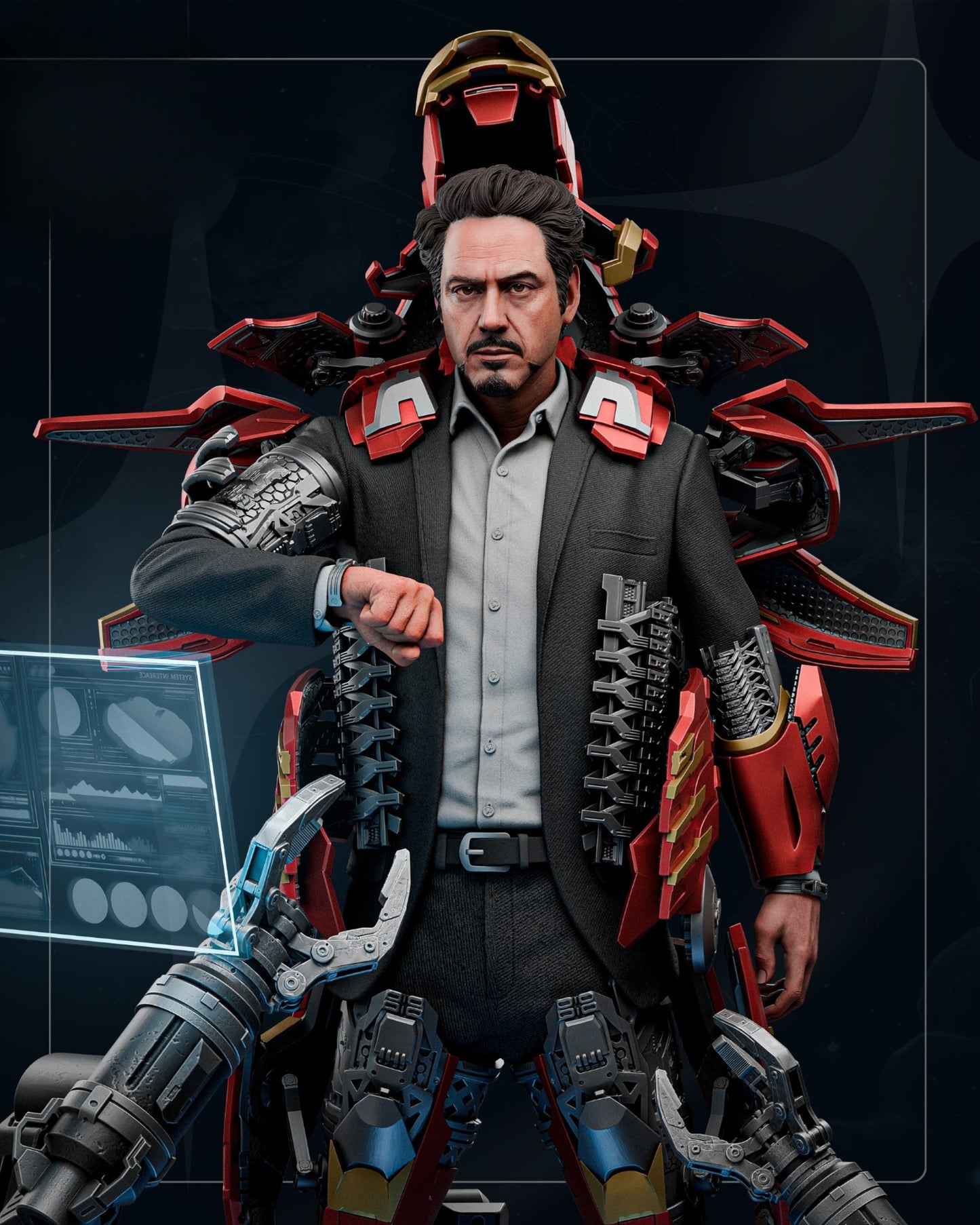 1143 Tony Stark - STL 3D Print Files