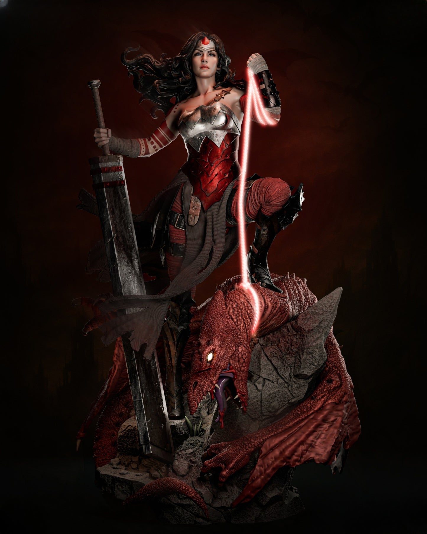 1025 Wonderwoman Absolute - STL 3D Print Files
