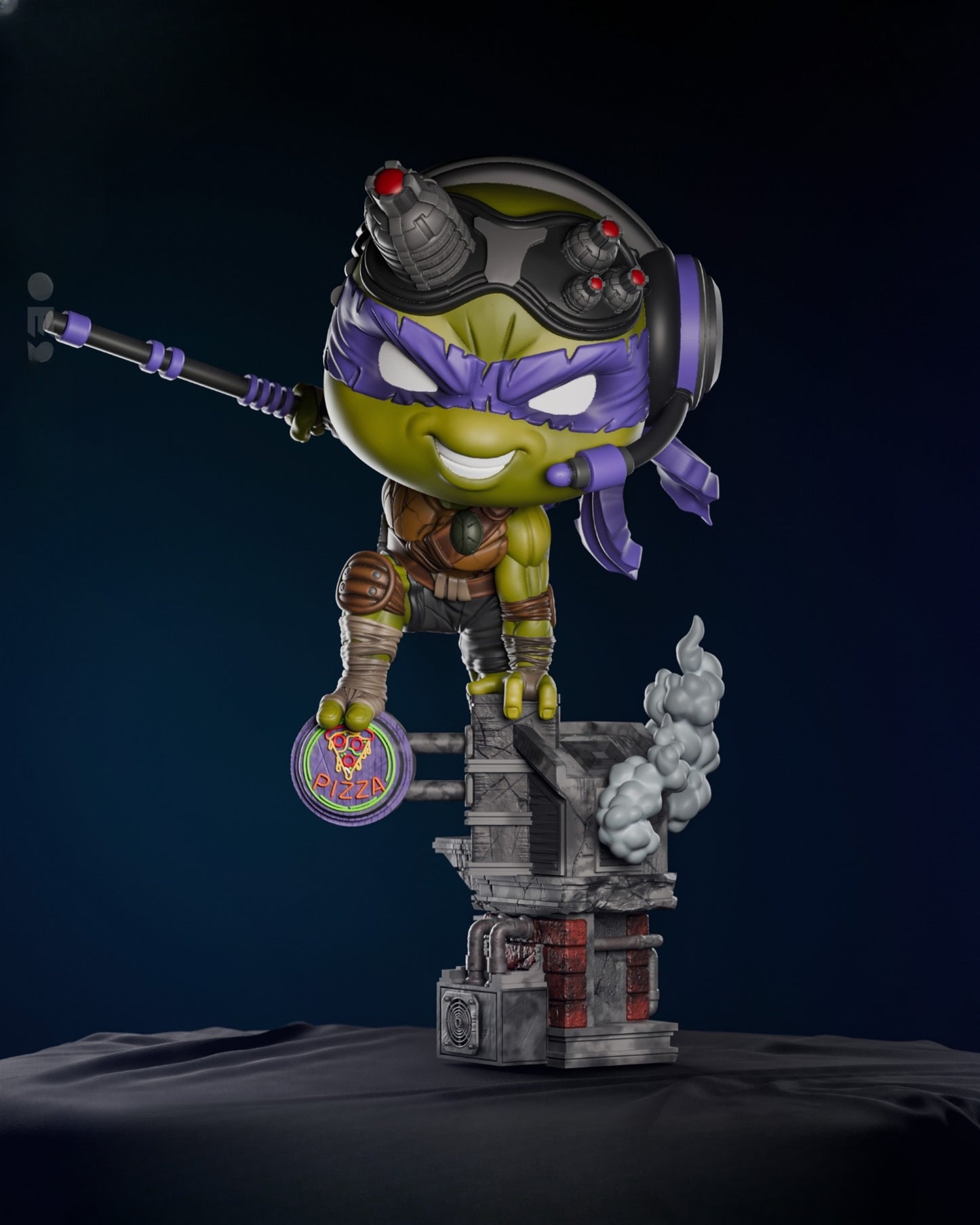 1074 Donatello Chibi - STL 3D Print Files