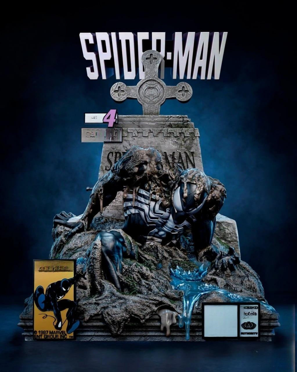 1768 The Last Hunt Spiderman Tomb Bust - STL 3D Print Files
