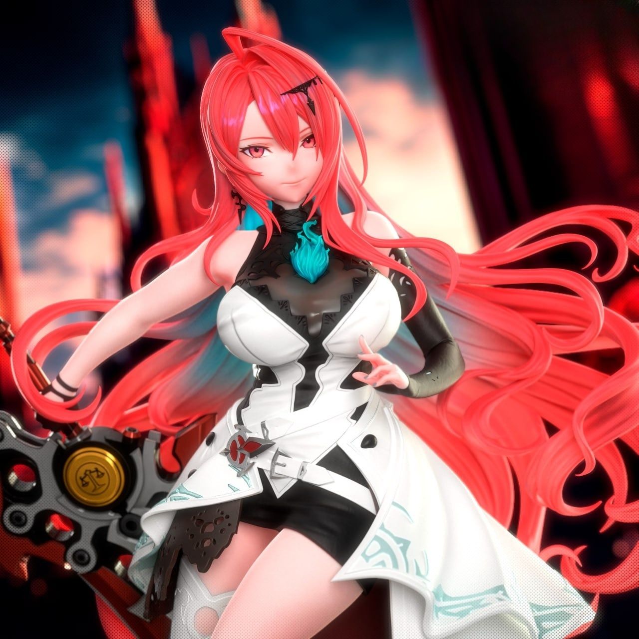 0370 Elizabeth Rose Bloodflame - STL 3D Print Files