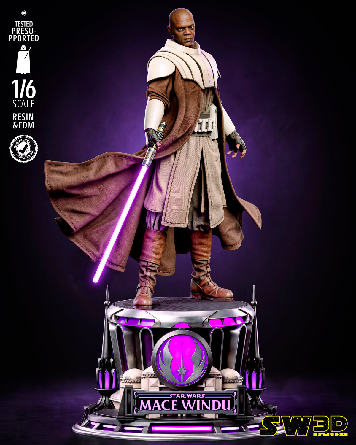 2125 Mace Windu_Star Wars - STL 3D Print Files