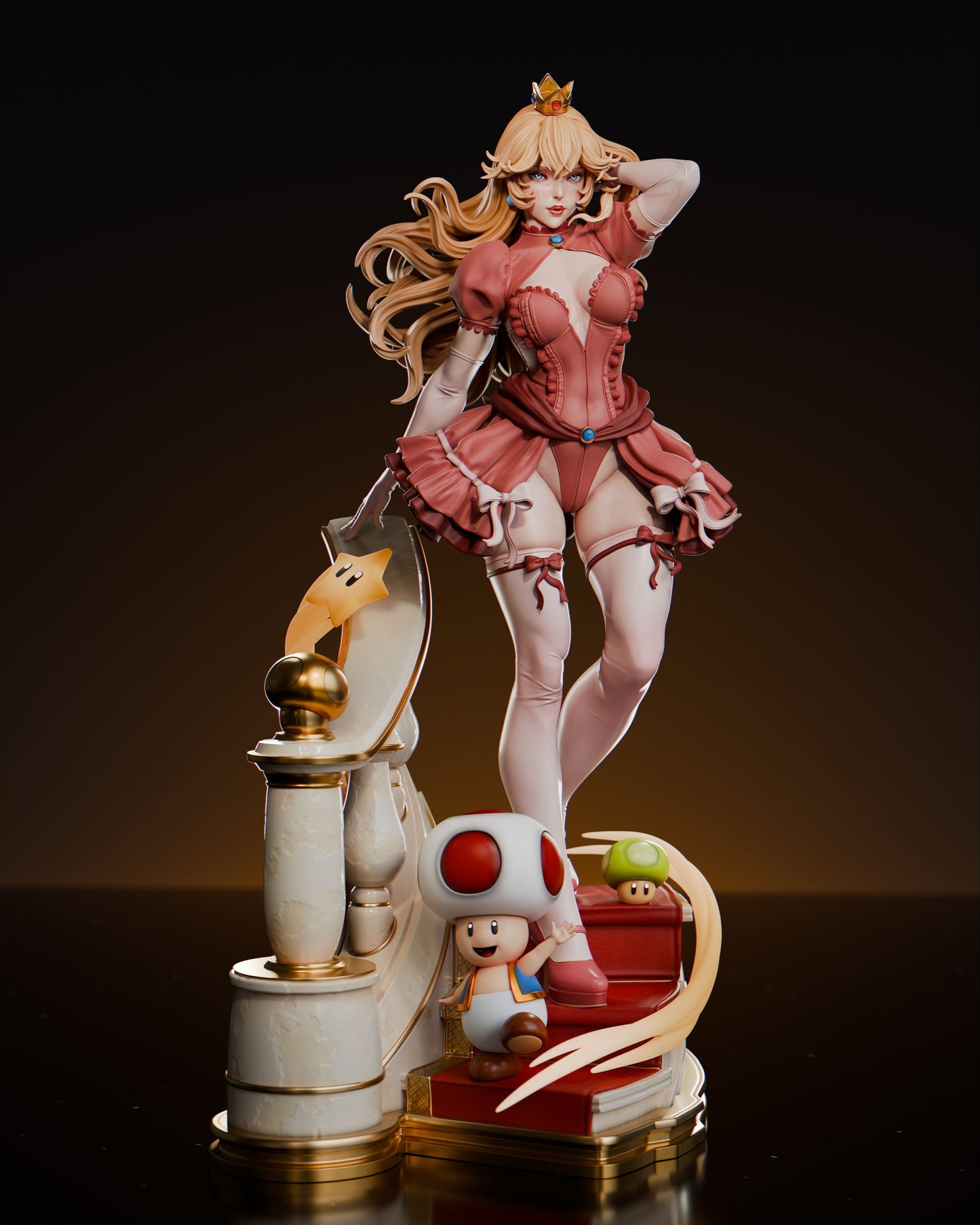 0593 Princess Peach - STL 3D Print Files