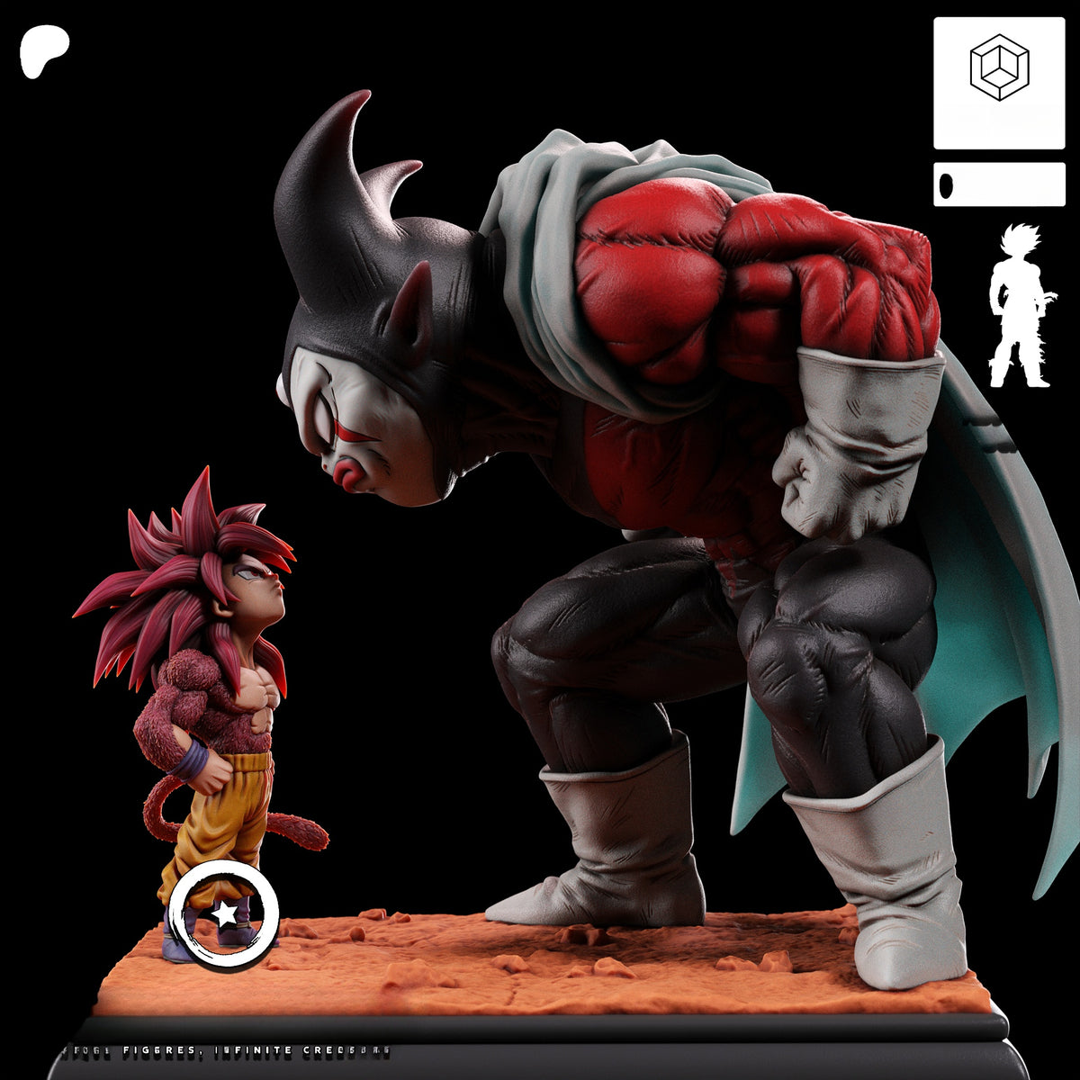 1763 Goku vs Gomah_Dragon Ball Daima - STL 3D Print Files