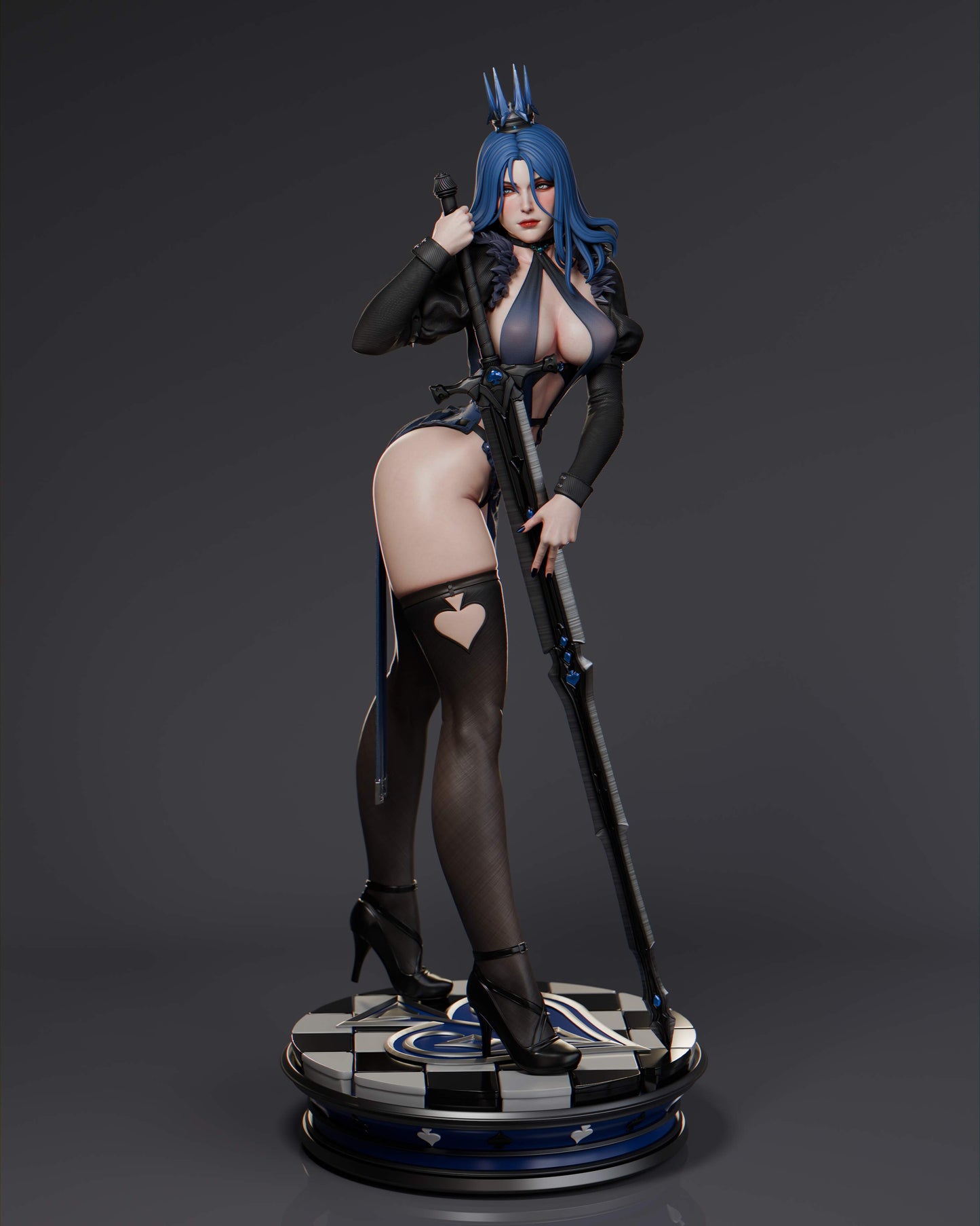 1662 Queen of Spades - STL 3D Print Files