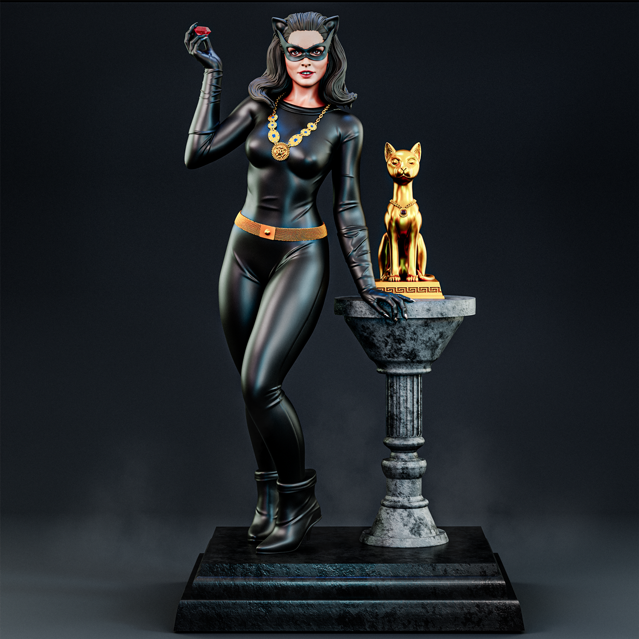 1024 Julie Newmar Catwoman NSFW - STL 3D Print Files