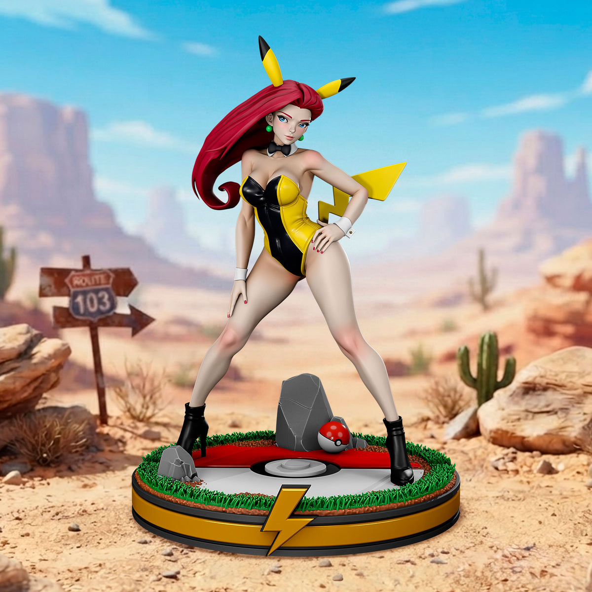2147 Jessie Pokemon NSFW - STL 3D Print Files