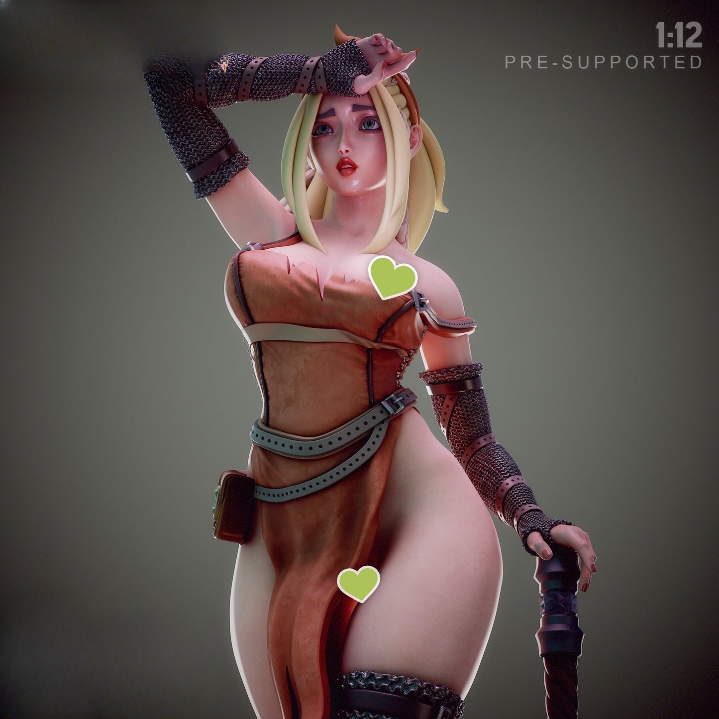1596 Hilda_Lady Blacksmith NSFW - STL 3D Print Files