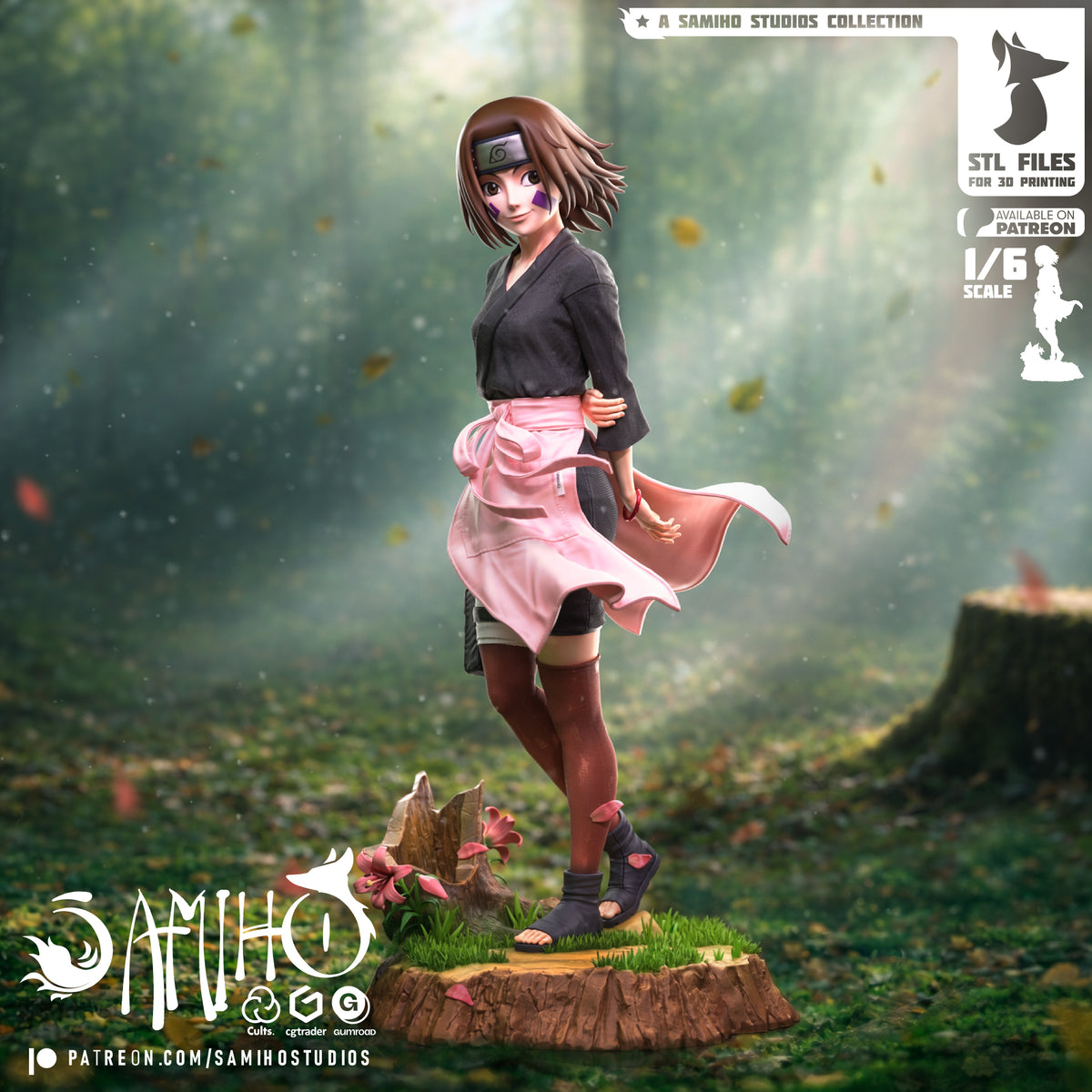 1976 Rin Nohara_Naruto - STL 3D Print Files