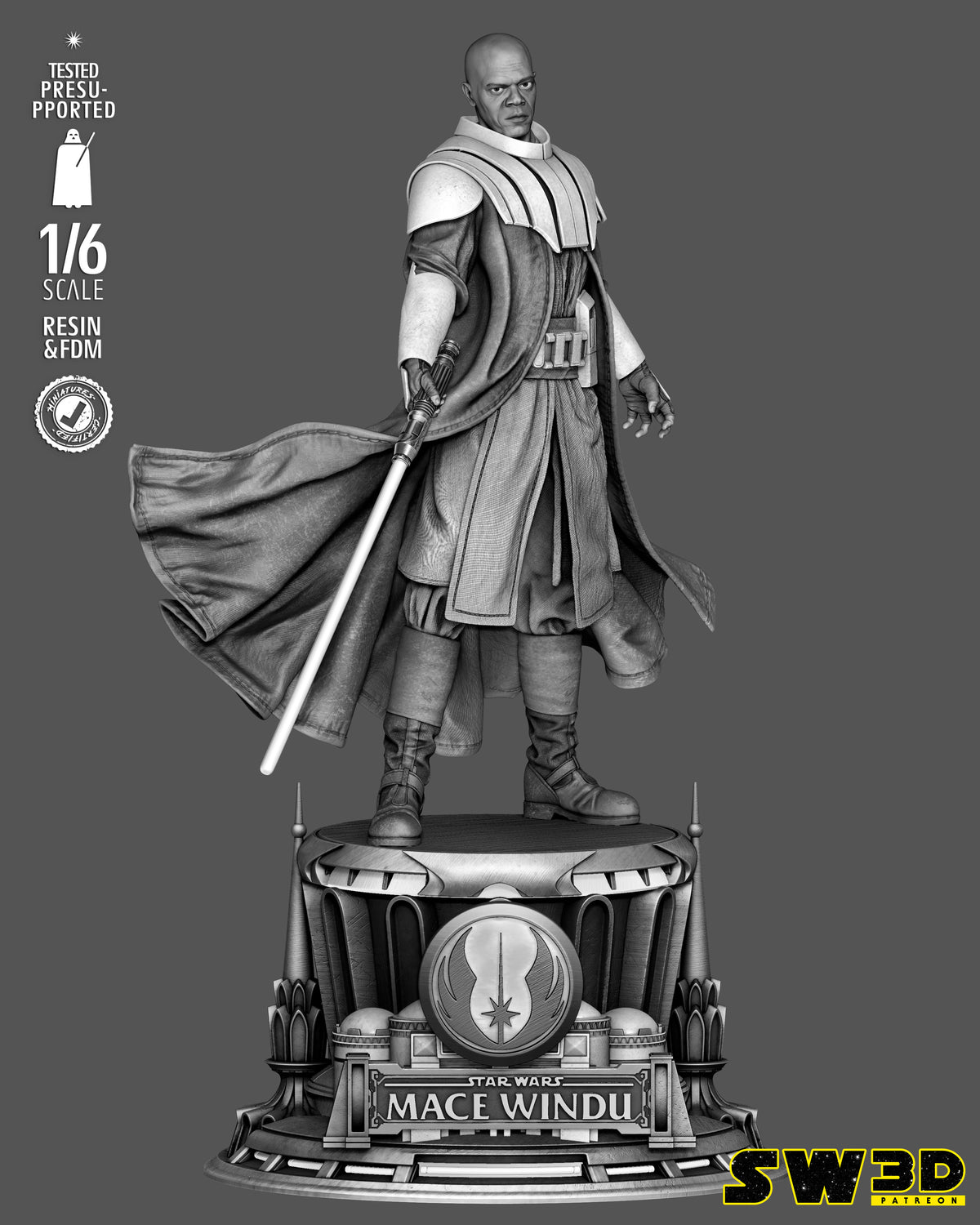 2125 Mace Windu_Star Wars - STL 3D Print Files
