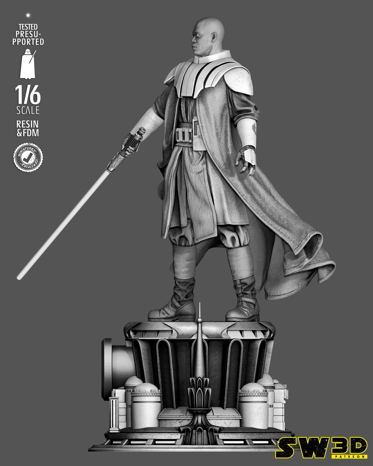 2125 Mace Windu_Star Wars - STL 3D Print Files