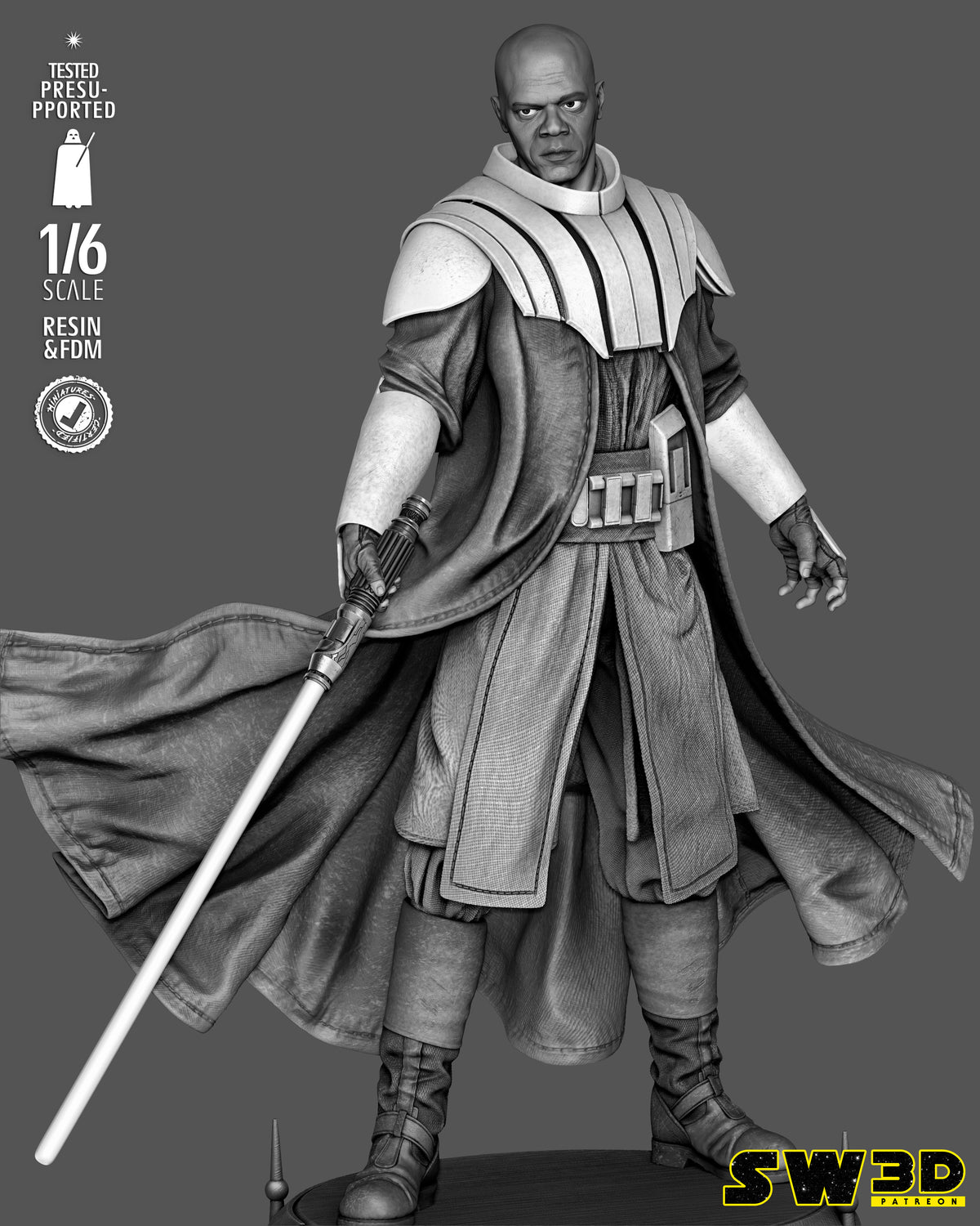 2125 Mace Windu_Star Wars - STL 3D Print Files