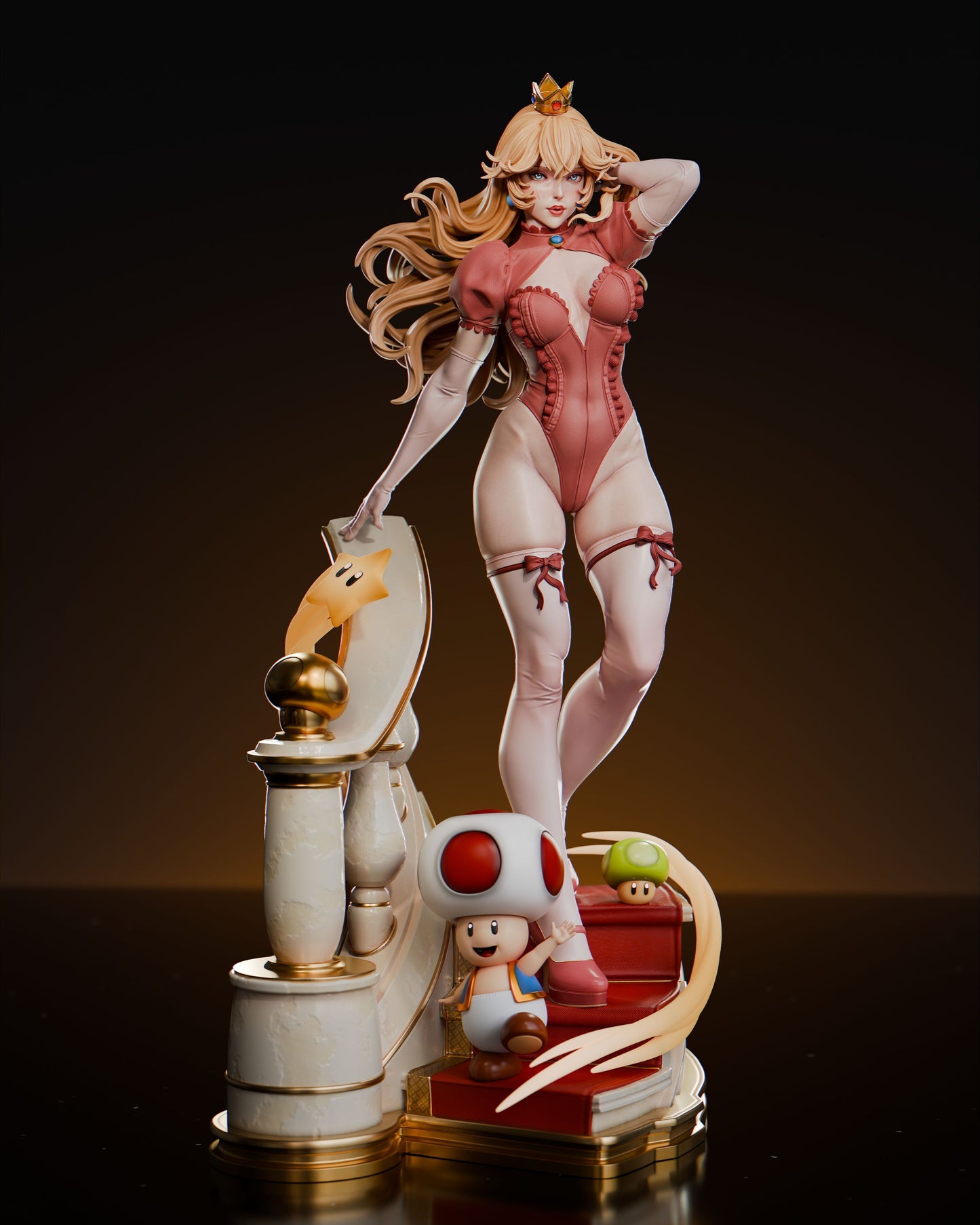 0593 Princess Peach - STL 3D Print Files