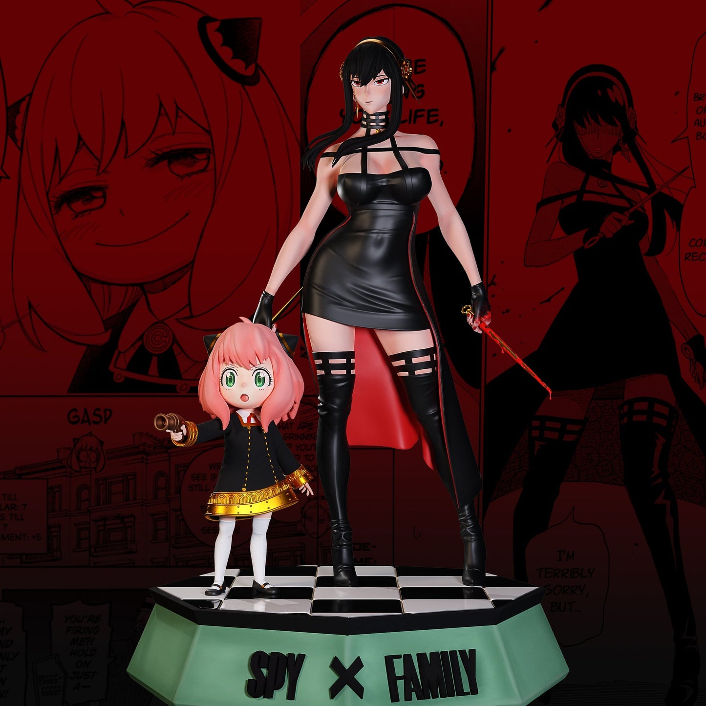 0705 Yor Forger NSFW and Anya Forger - Spy x Family (1364) - STL 3D Print Files