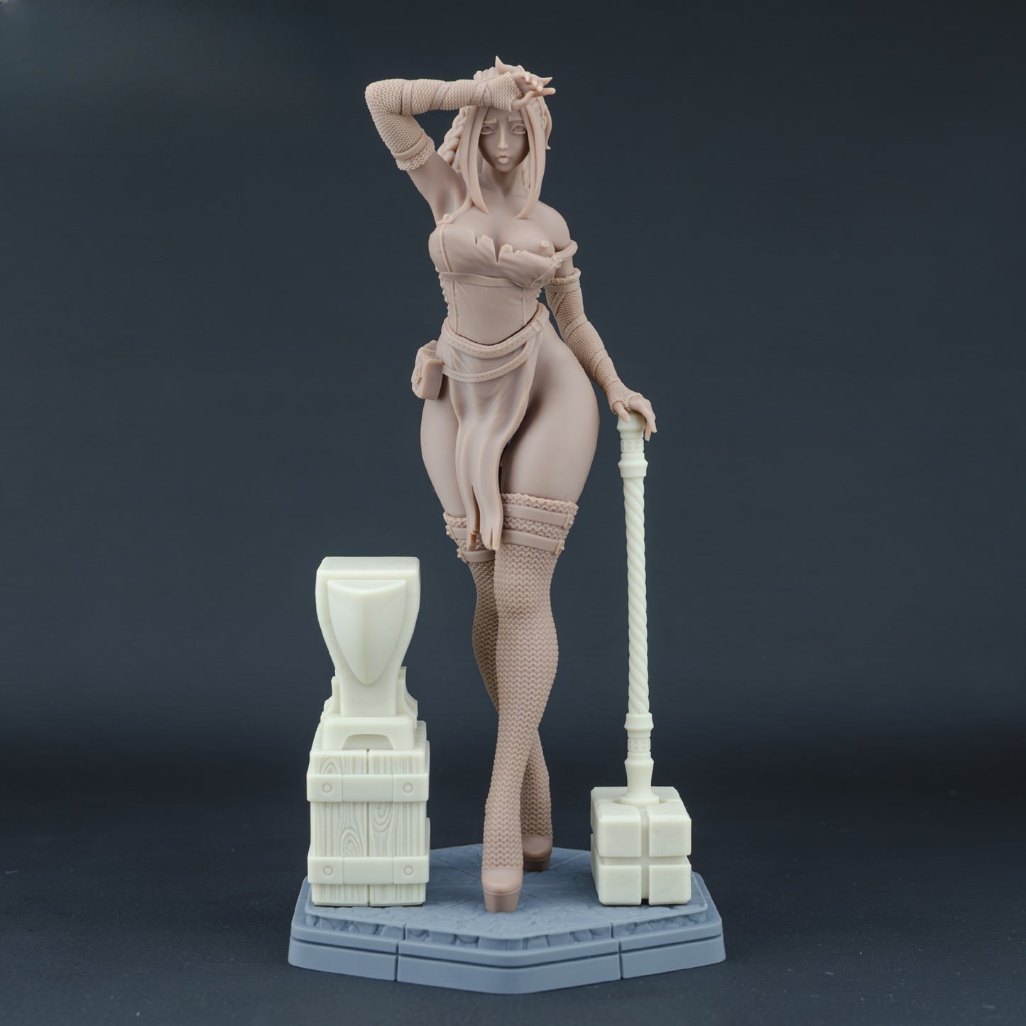 1596 Hilda_Lady Blacksmith NSFW - STL 3D Print Files