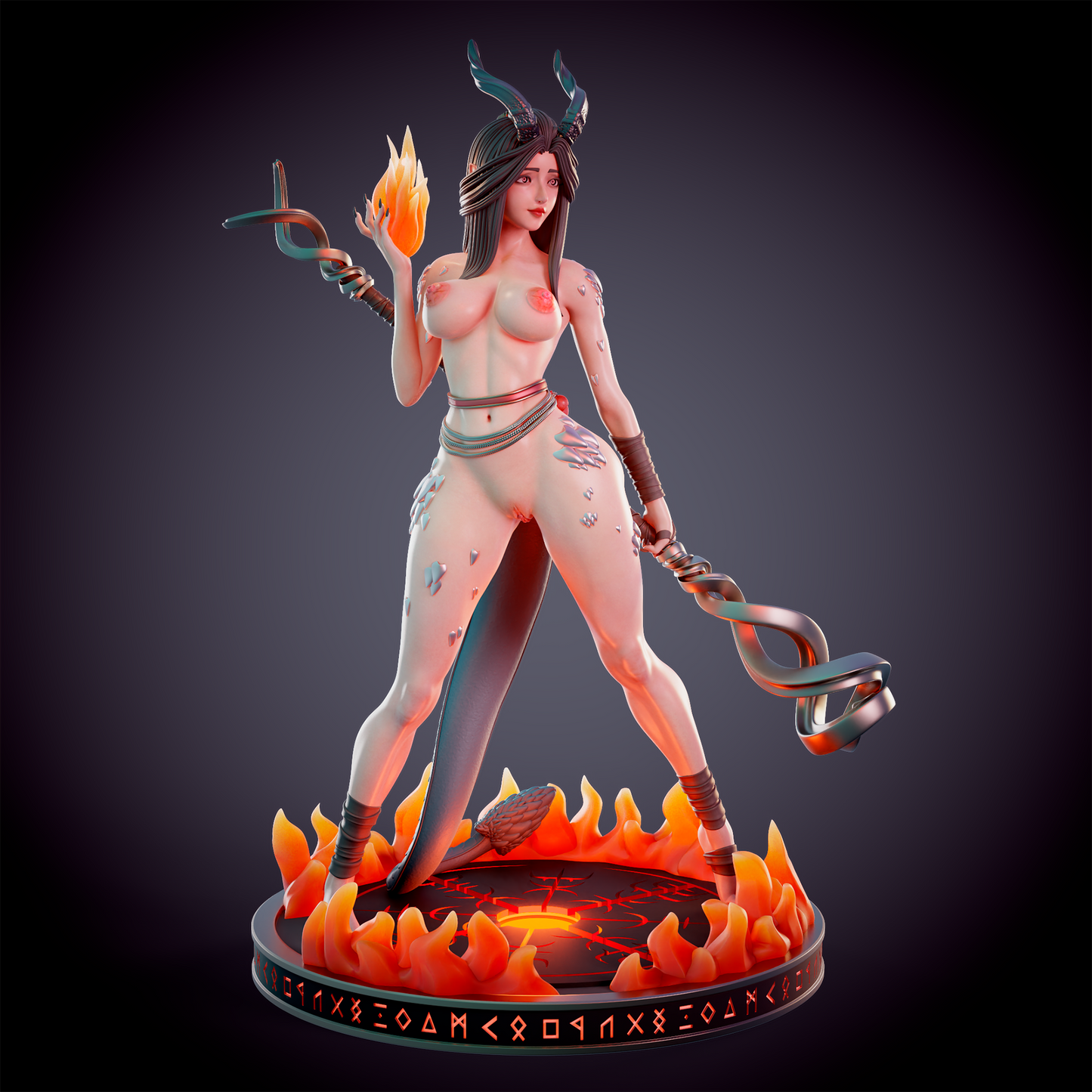 0214 Dragonborn fire priest - STL 3D Print Files