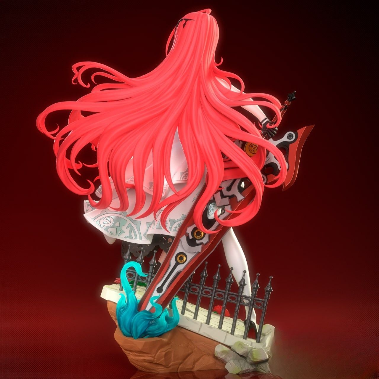 0370 Elizabeth Rose Bloodflame - STL 3D Print Files