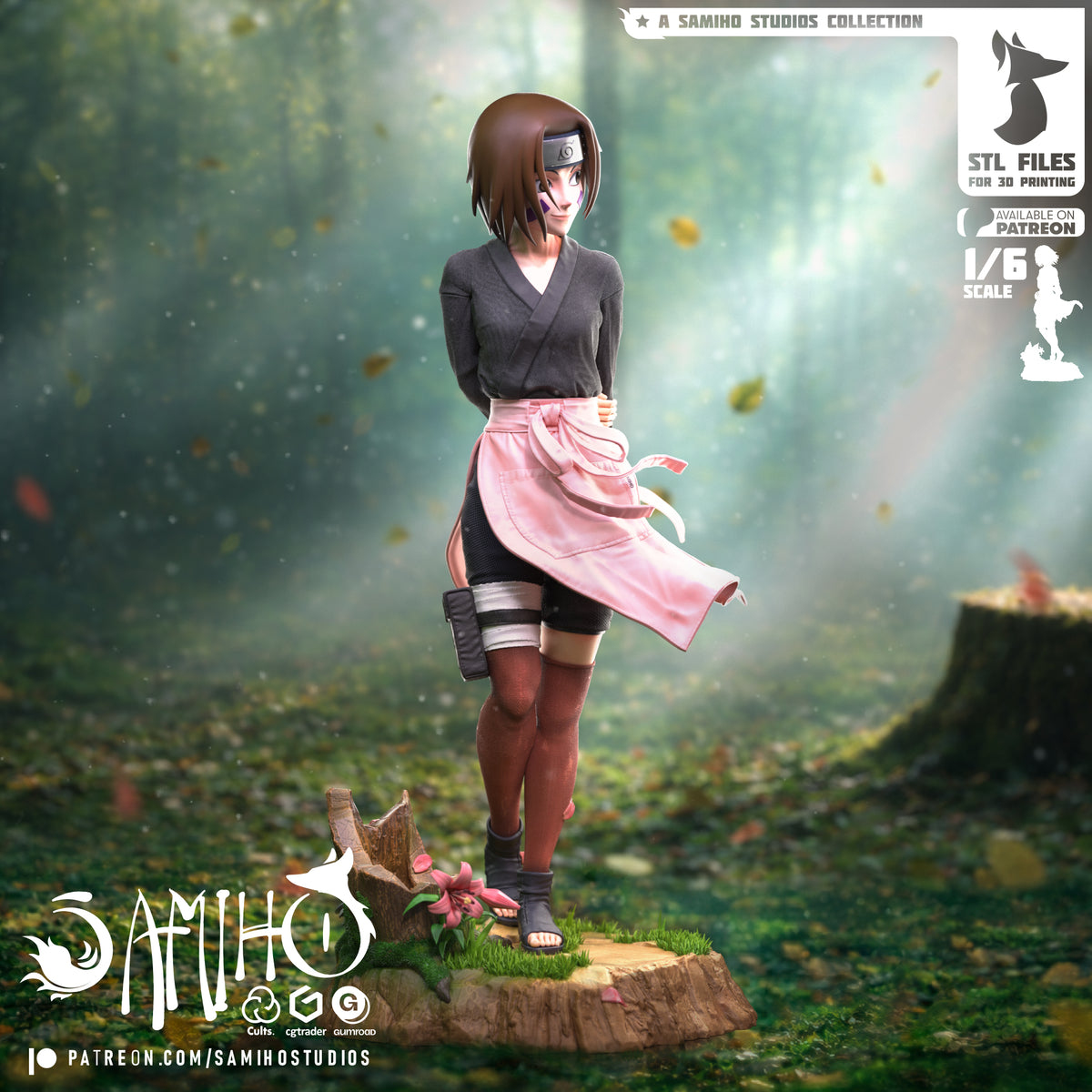 1976 Rin Nohara_Naruto - STL 3D Print Files