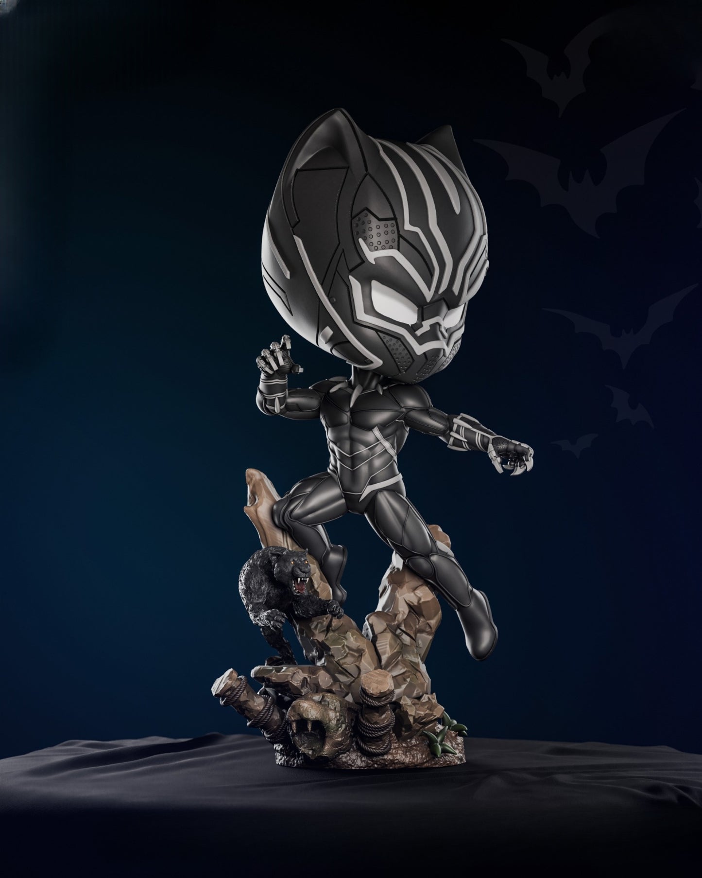 0602 Black Panther Chibi - STL 3D Print Files