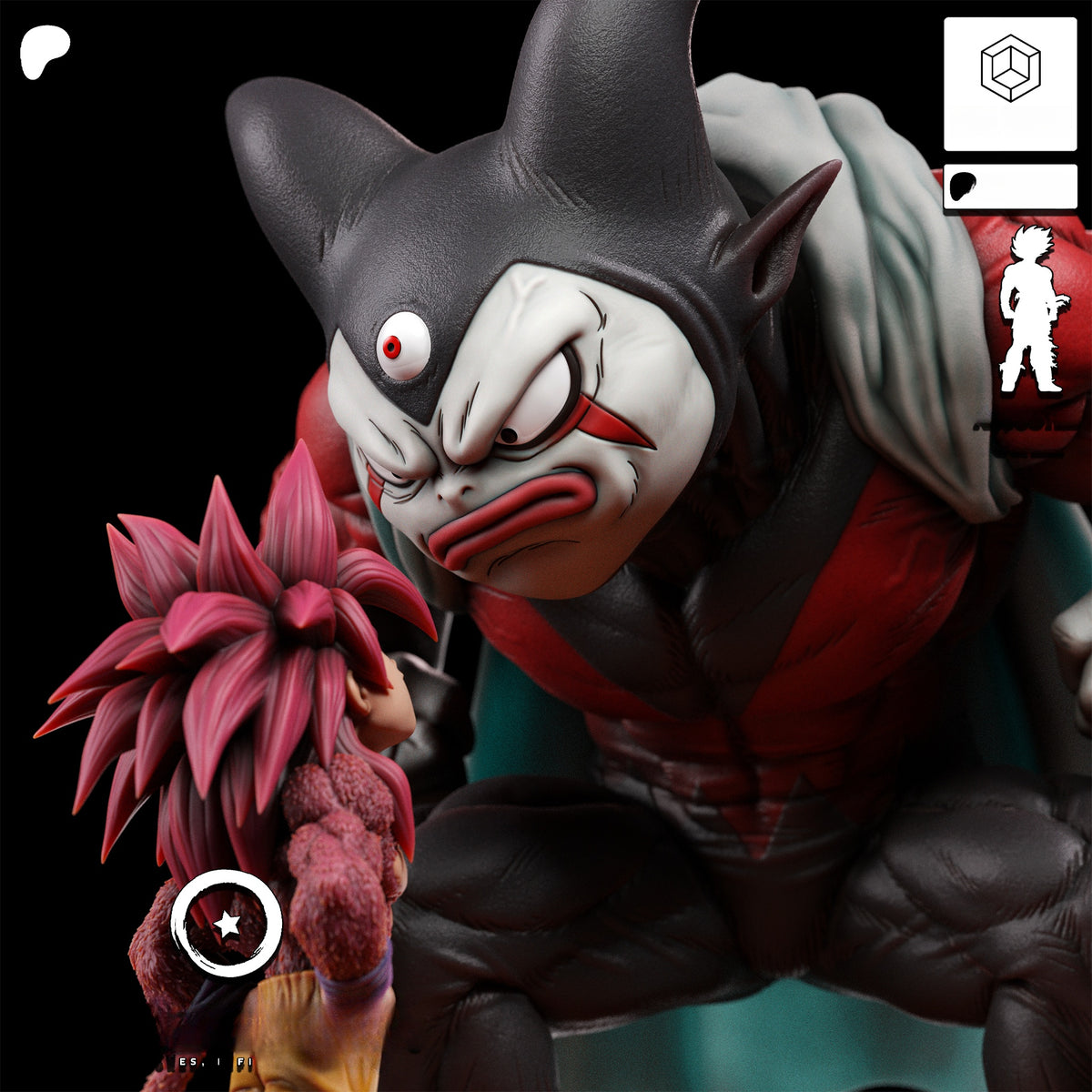 1763 Goku vs Gomah_Dragon Ball Daima - STL 3D Print Files