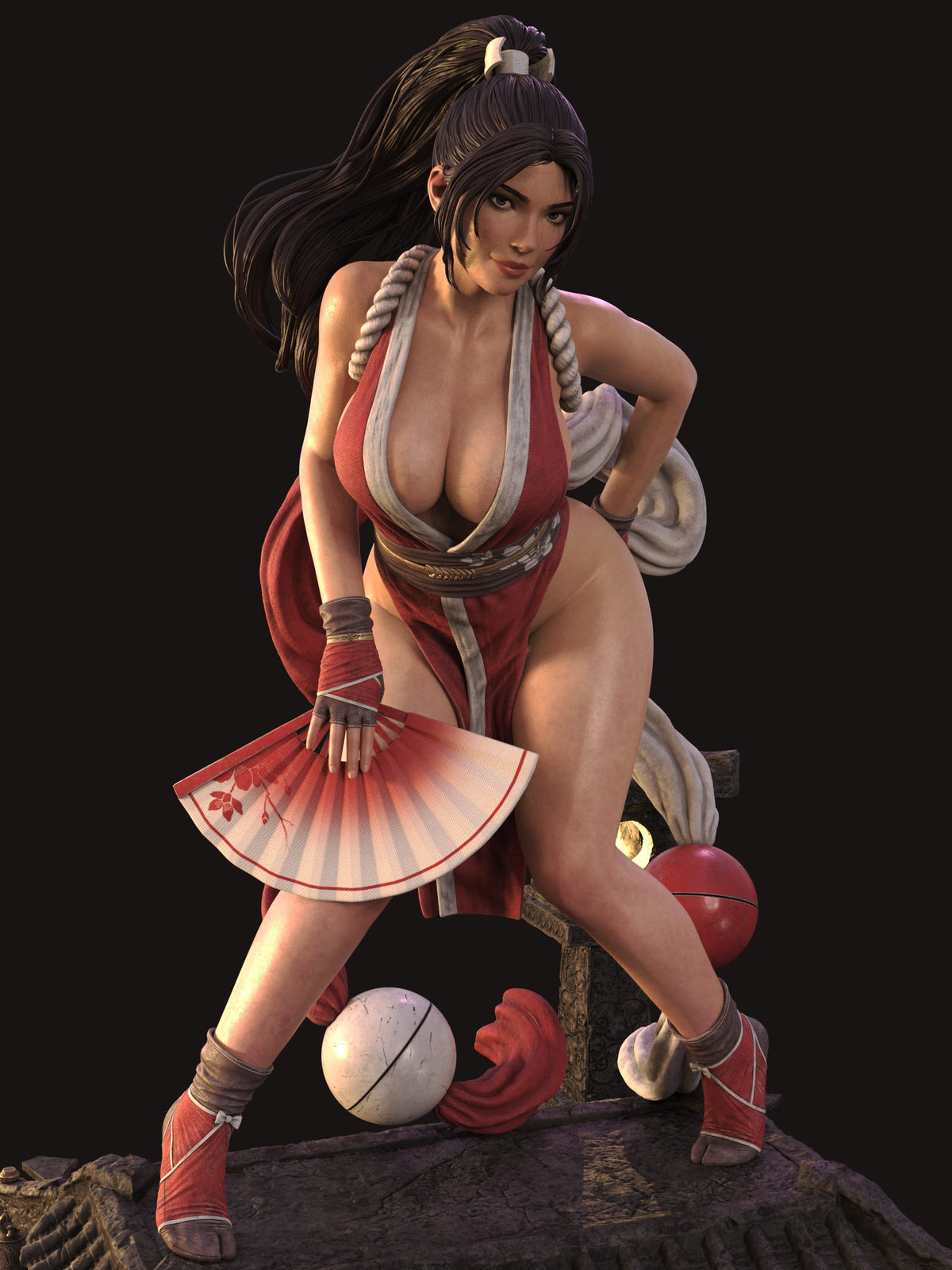1733 Mai Shiranui_The King of Fighters - STL 3D Print Files