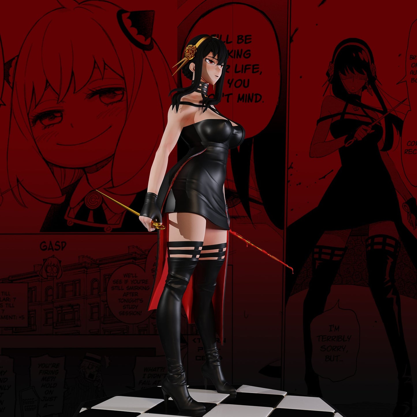 0705 Yor Forger NSFW and Anya Forger - Spy x Family (1364) - STL 3D Print Files