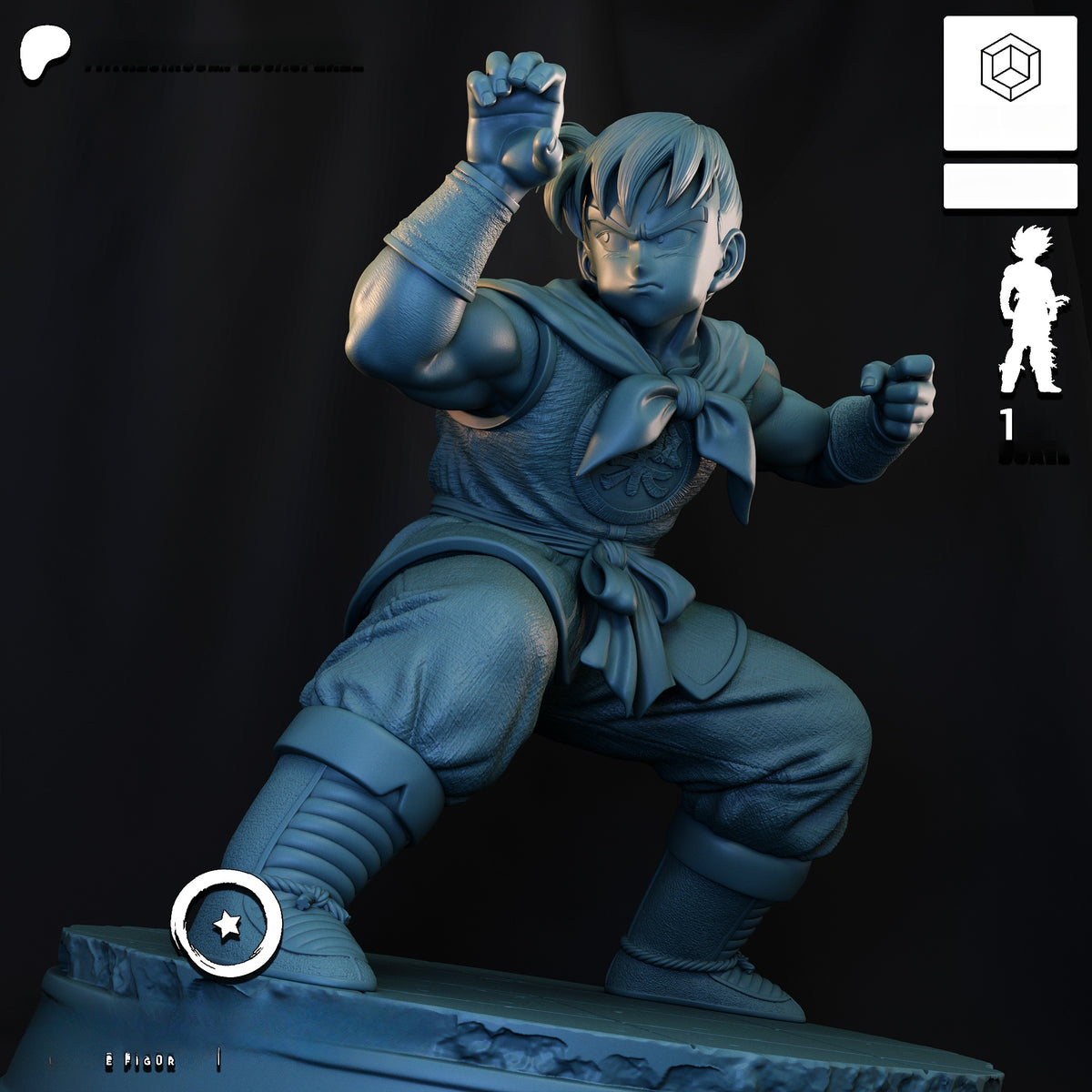 1765 Yamcha_Dragon Ball - STL 3D Print Files