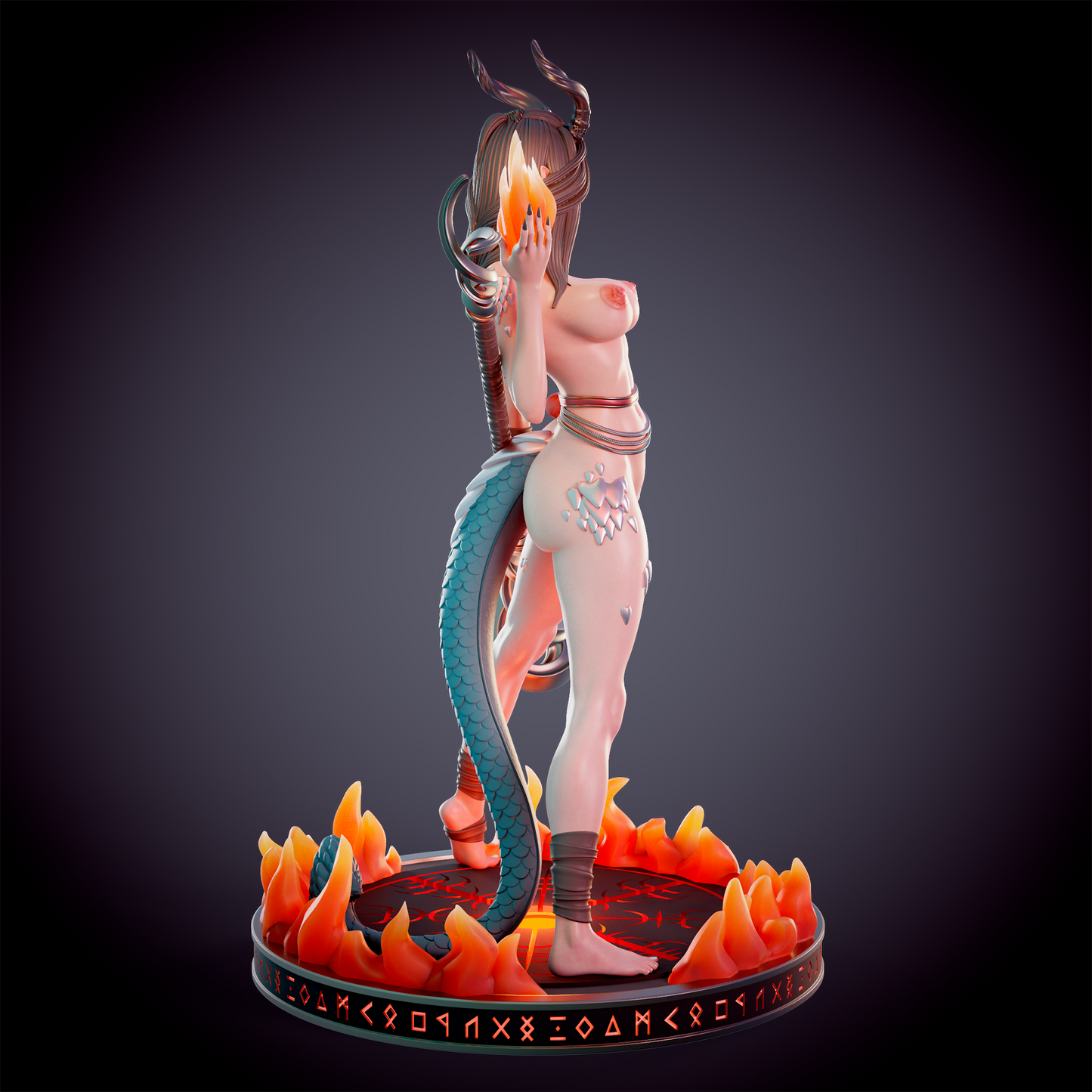 0214 Dragonborn fire priest - STL 3D Print Files